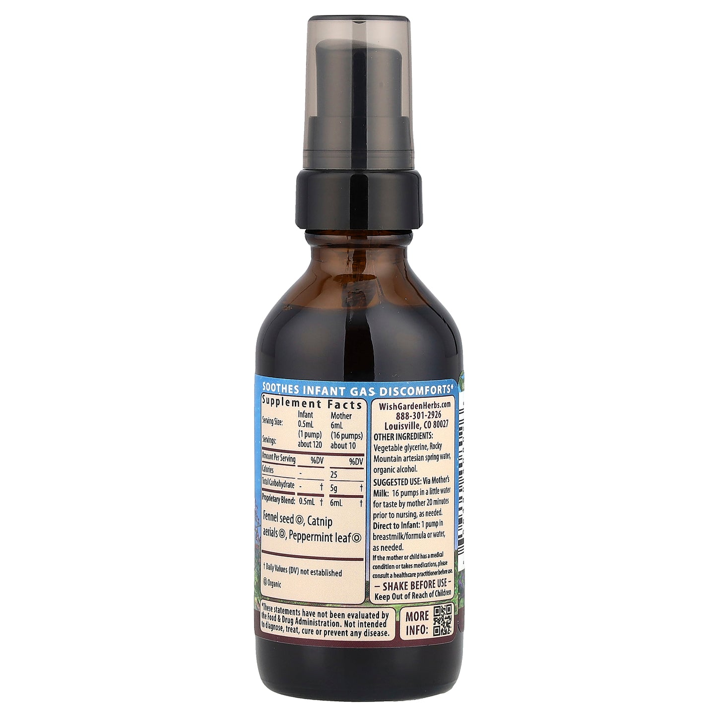 WishGarden Herbs, Kids, Colic™ Ease, 2 fl oz (59 ml)