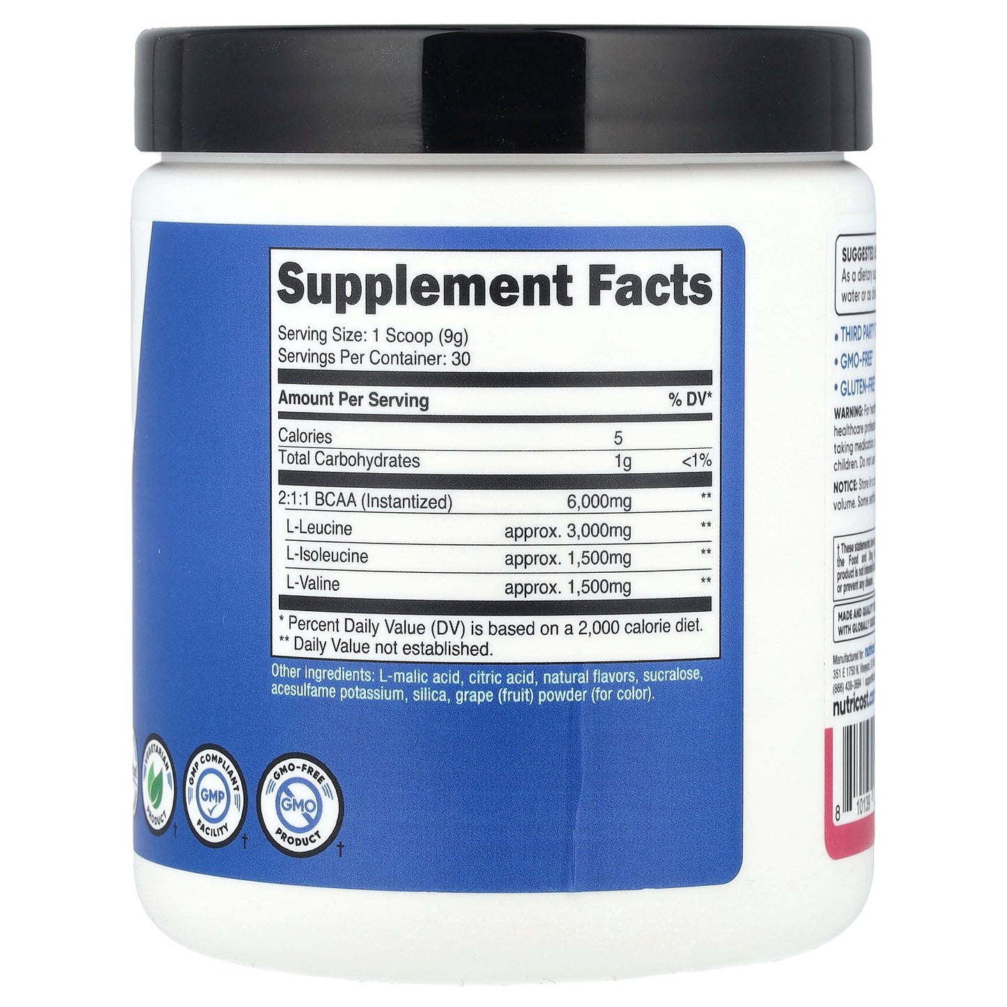 Nutricost, Performance, BCAA, Pomegranate Guava , 9.8 oz (273 g)