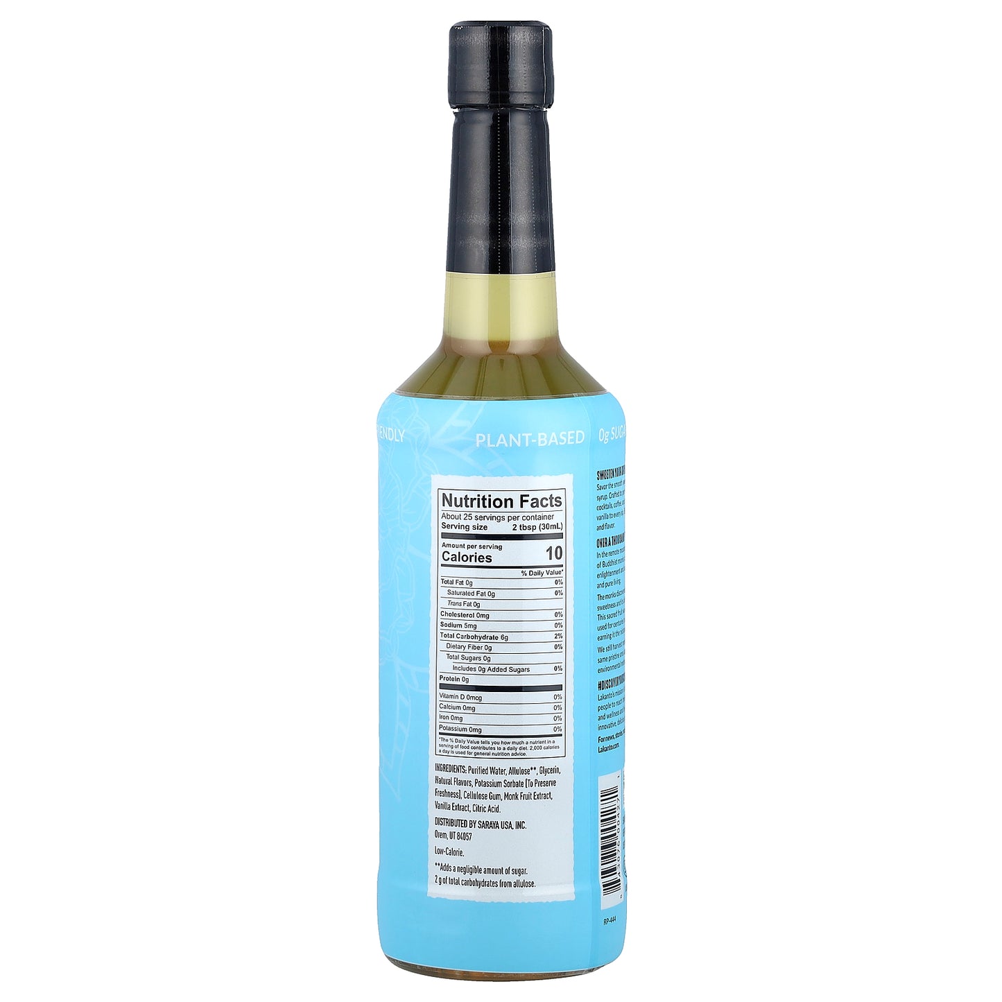 Lakanto, Vanilla Syrup, 25.4 fl oz (750 ml)