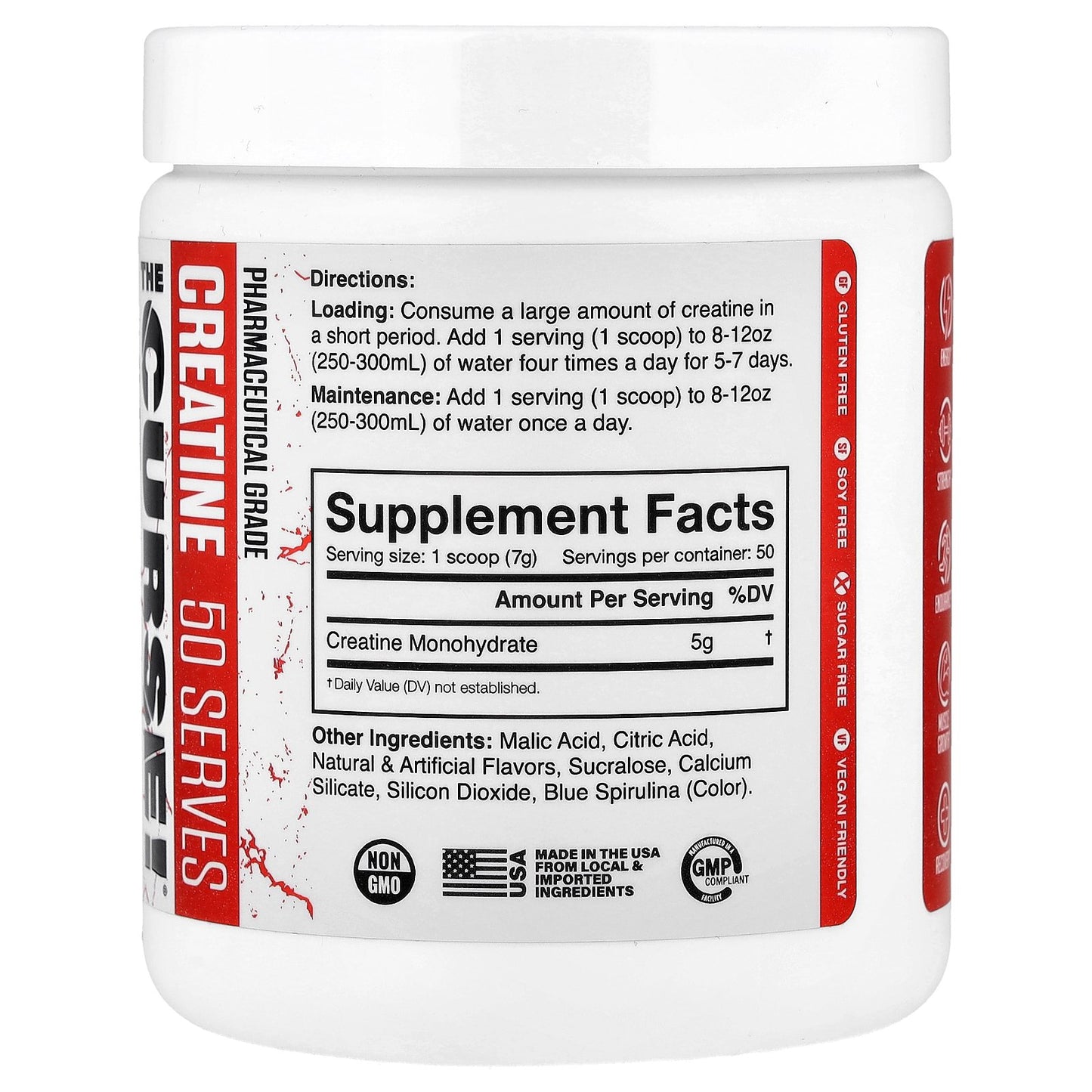 JNX Sports, The Curse!®, Creatine, Blue Raspberry, 12.3 oz (350 g)