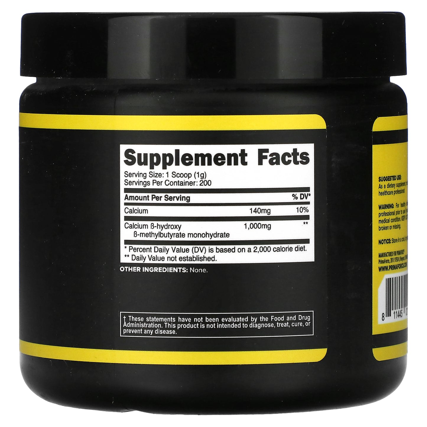 Primaforce, HMB, Unflavored, 7.1 oz (200 g)