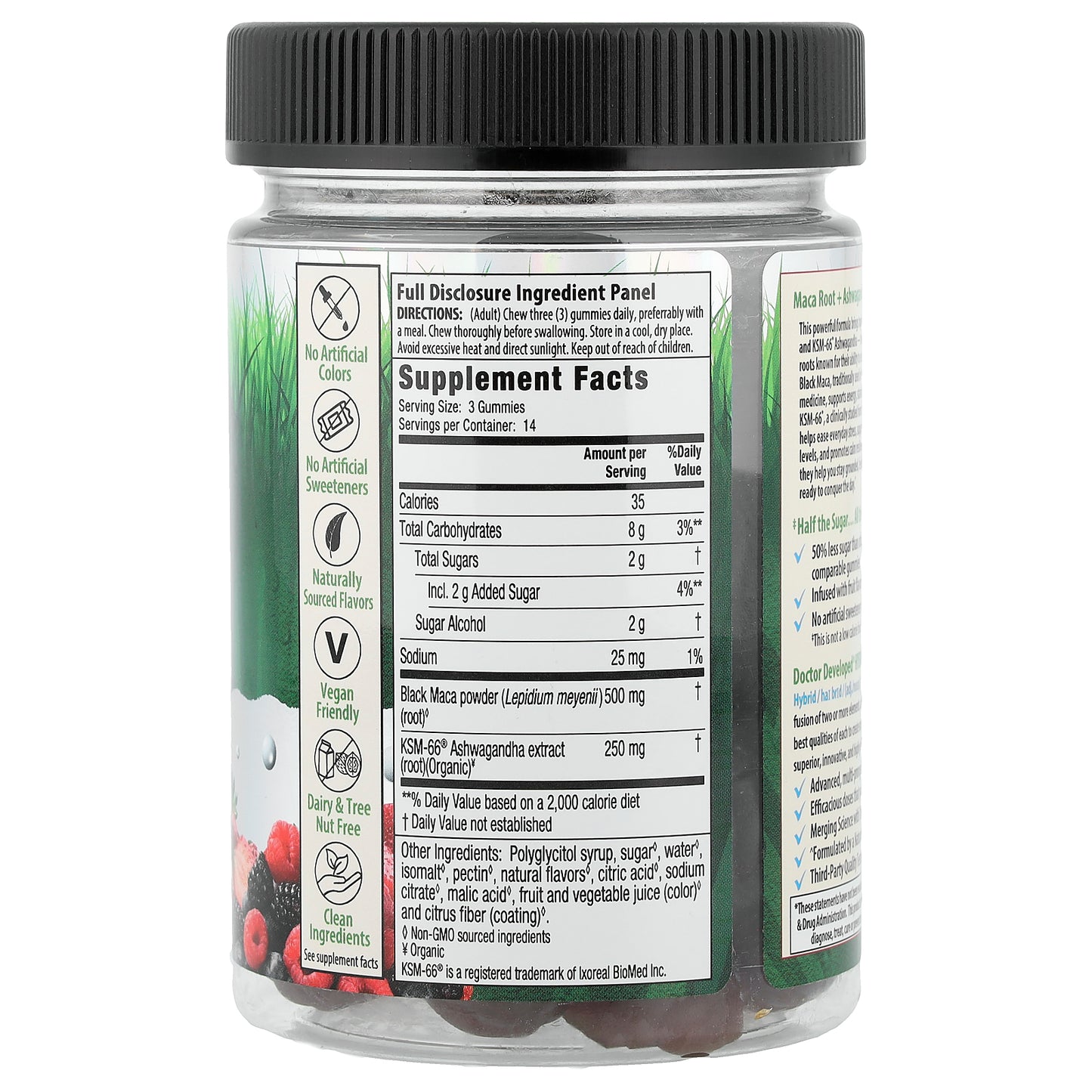 Irwin Naturals, Maca Root + Ashwagandha Gummies, Mixed Berry, 42 Gummies