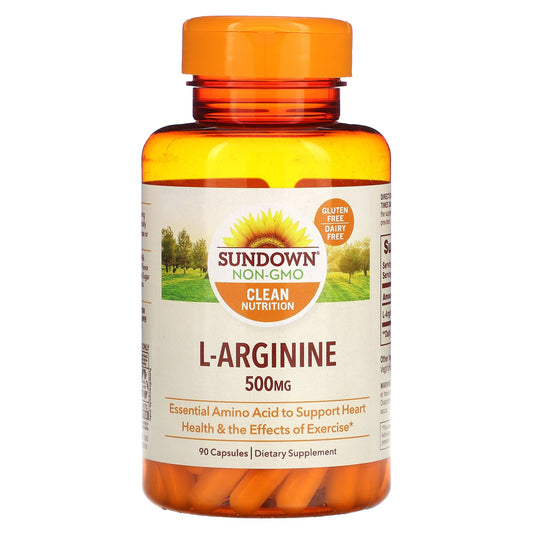 Sundown Naturals, L-Arginine, 500 mg, 90 Capsules