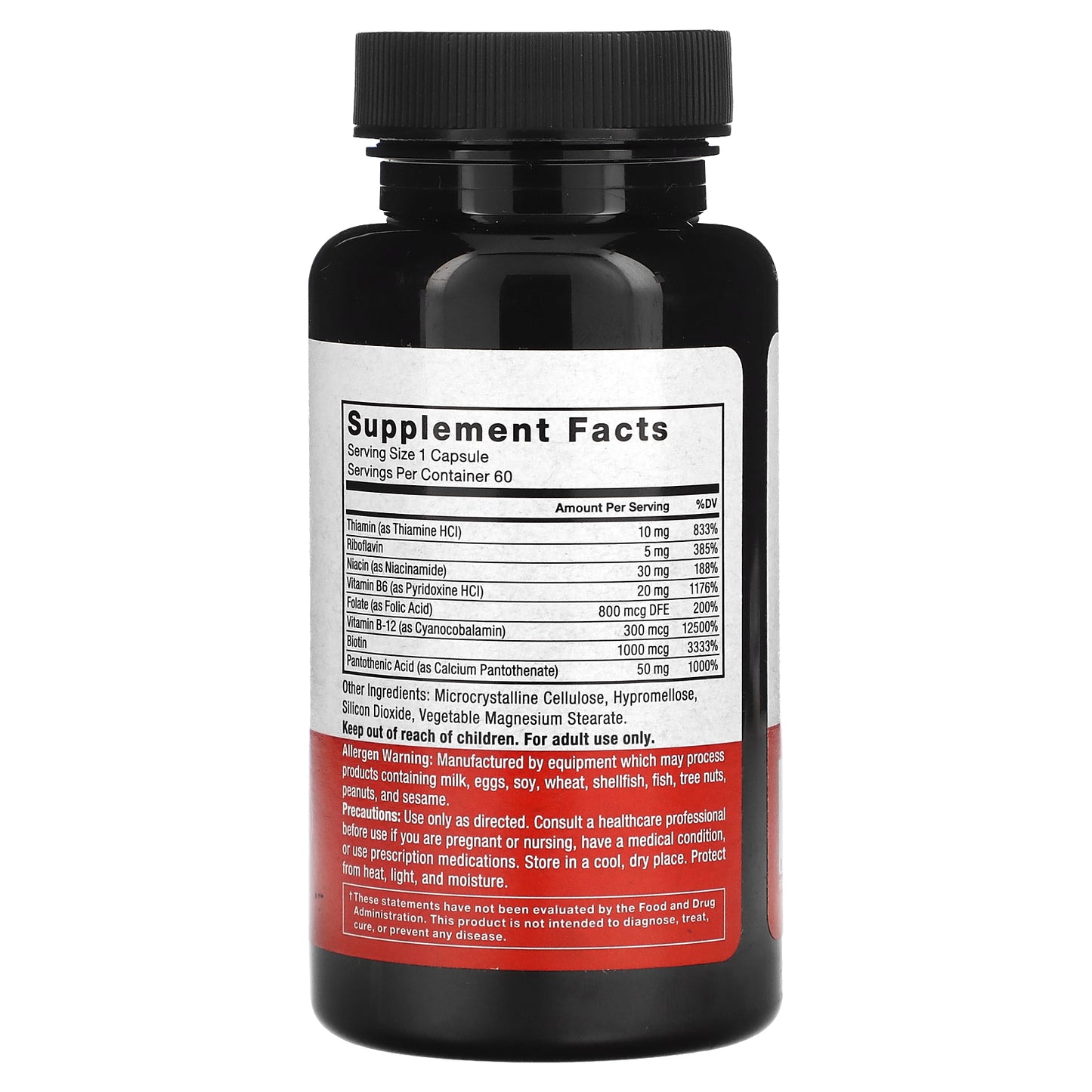 Force Factor, B Complex, 60 Vegetable Capsules