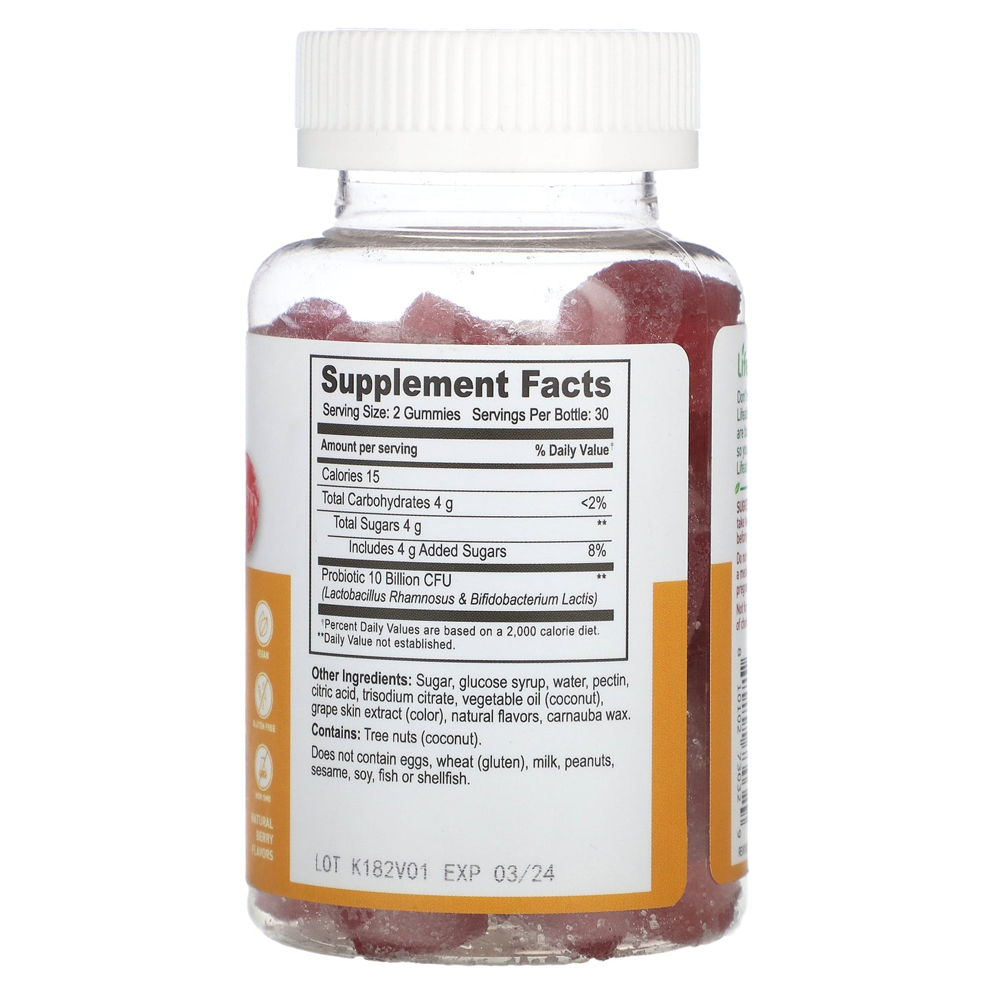 Lifeable, Women's Probiotic Gummies, Berry, 60 Gummies (5 Billion CFU per Gummy)