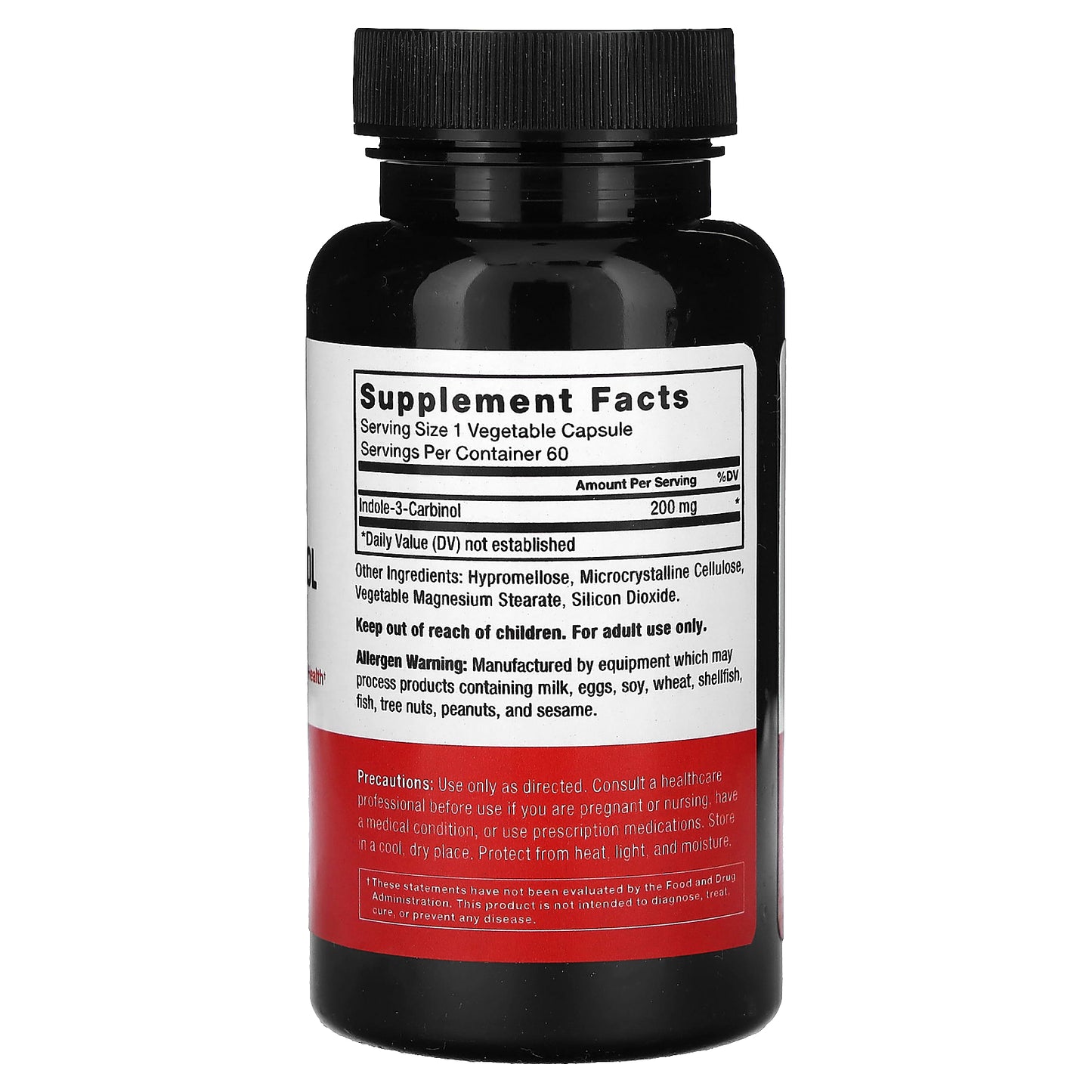 Force Factor, Indole-3-Carbinol, 200 mg, 60 Vegetable Capsules