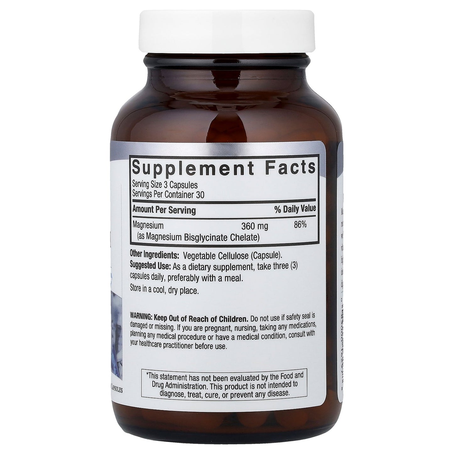 Nature's Answer, Magnesium Glycinate, High Absorption, 90 Vegetarian Capsules (120 mg per Capsule)