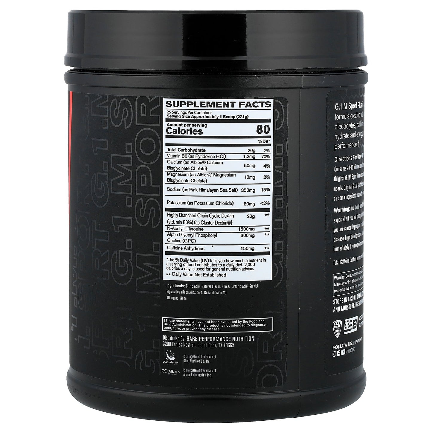 BPN, G.1.M Sport+, Lemon Lime, 1 lb 7.8 oz (678 g)