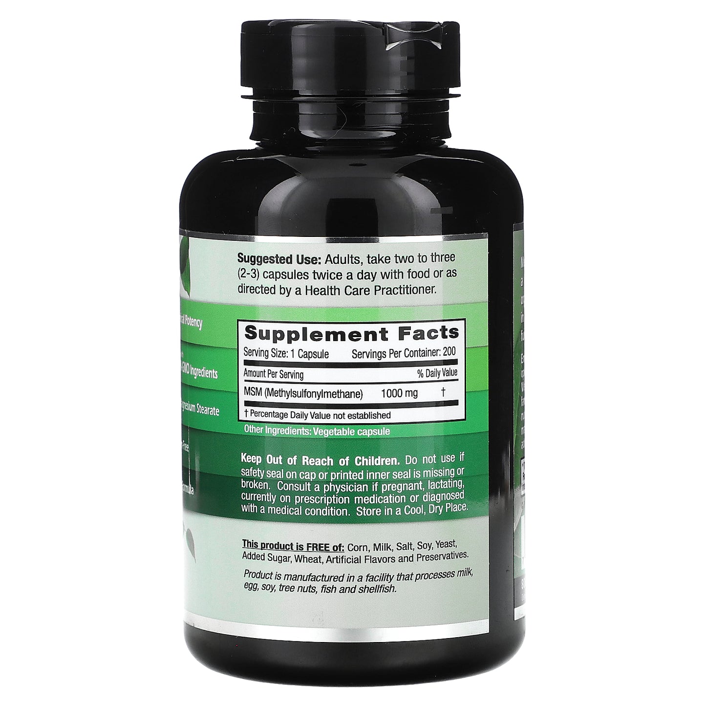 Emerald Laboratories, MSM 1000, 200 Vegetable Caps (1,000 mg per Capsule)