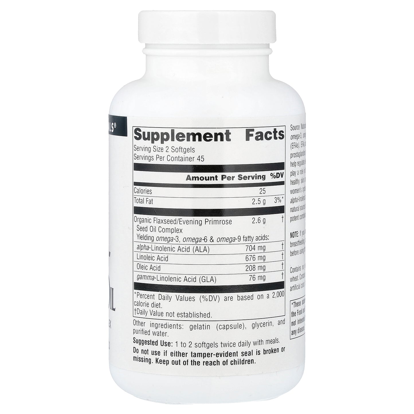 Source Naturals, Flax Seed-Primrose Oil, 90 Softgels