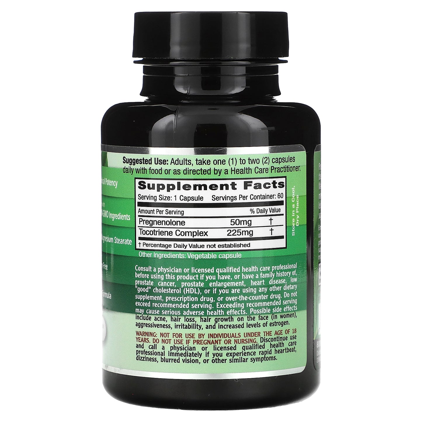 Emerald Laboratories, Pregnenolone, 60 Vegetable Caps