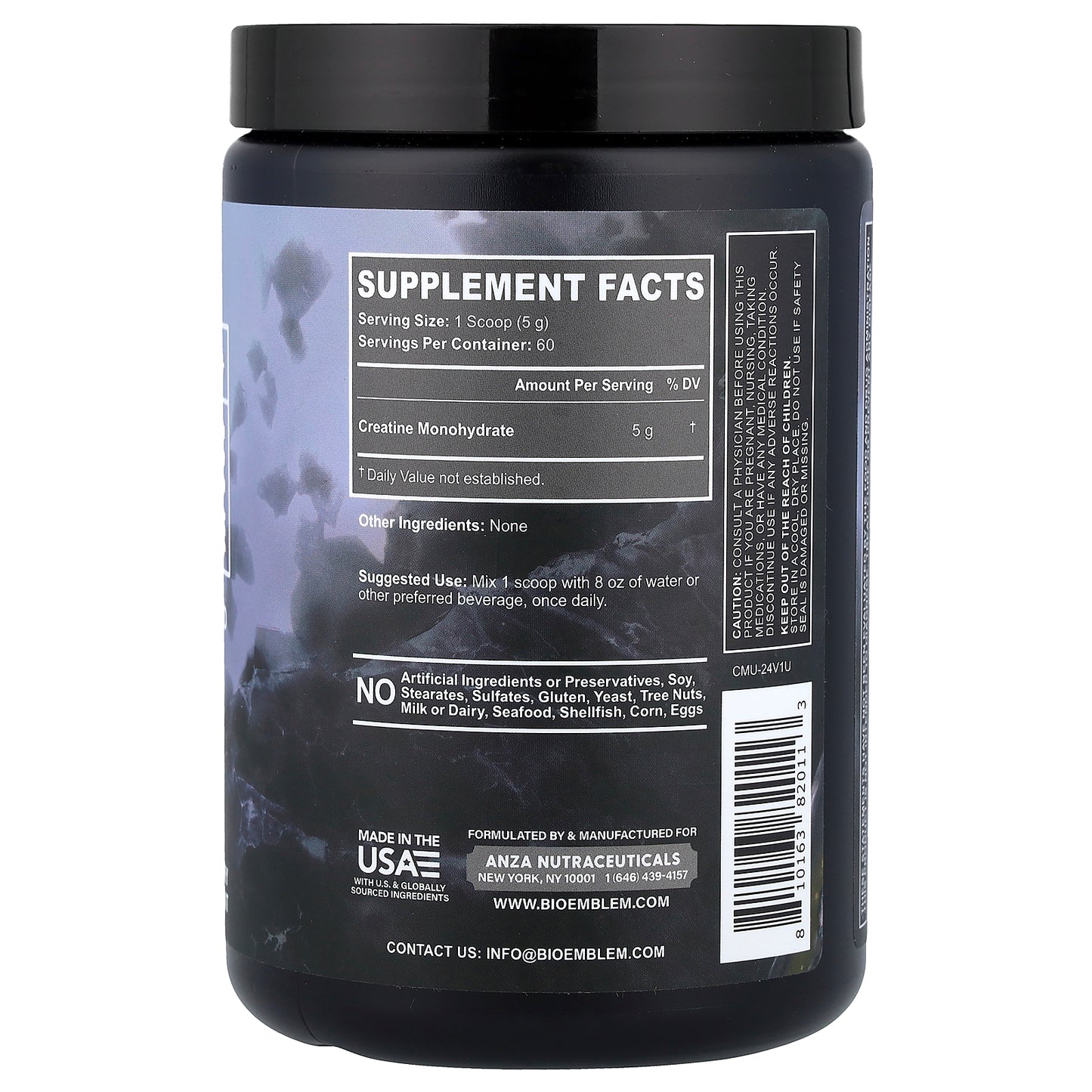 BioEmblem, Creatine Monohydrate, Unflavored, 10.6 oz (300 g)