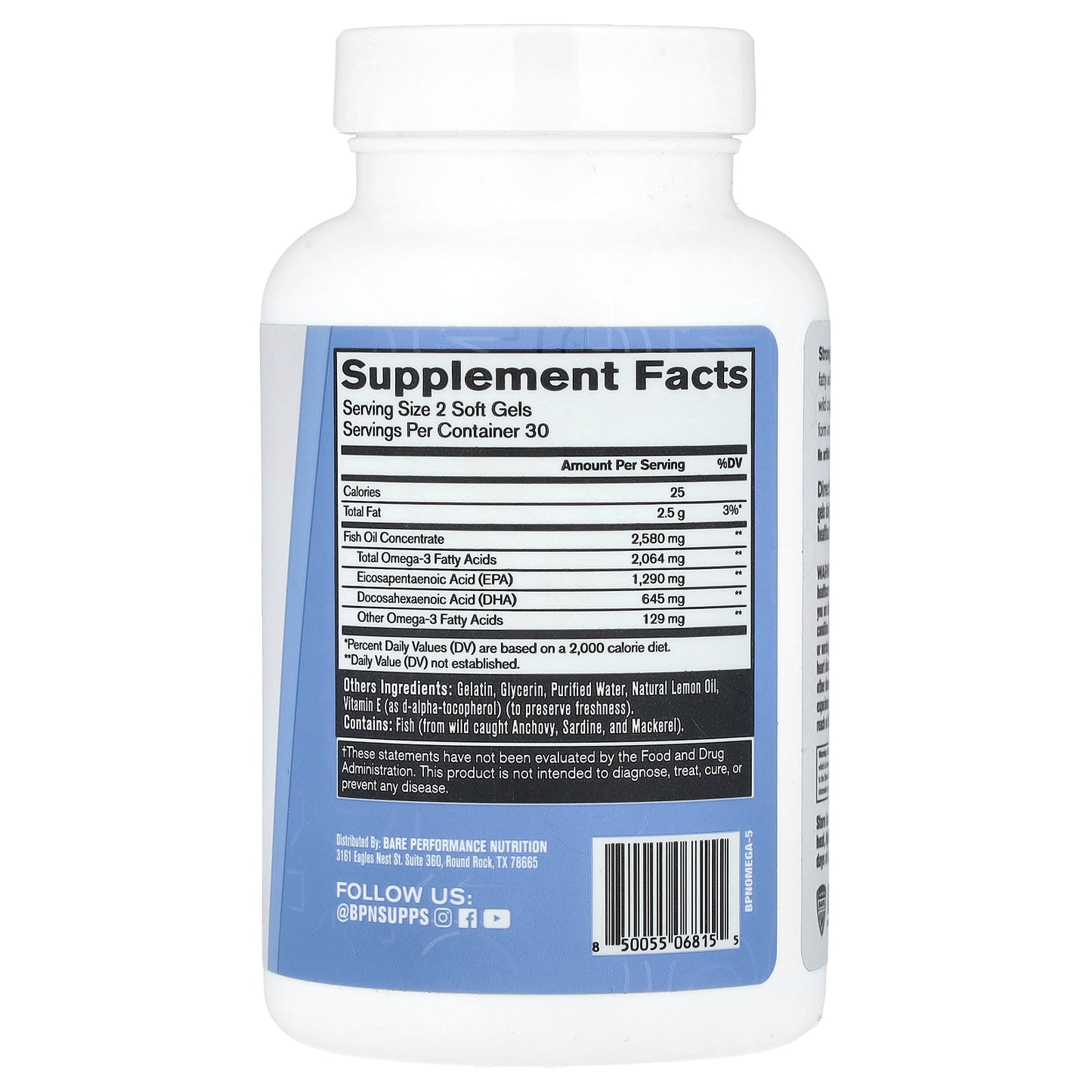 BPN, Strong Omega, 60 Softgels (1,290 mg per Softgel)