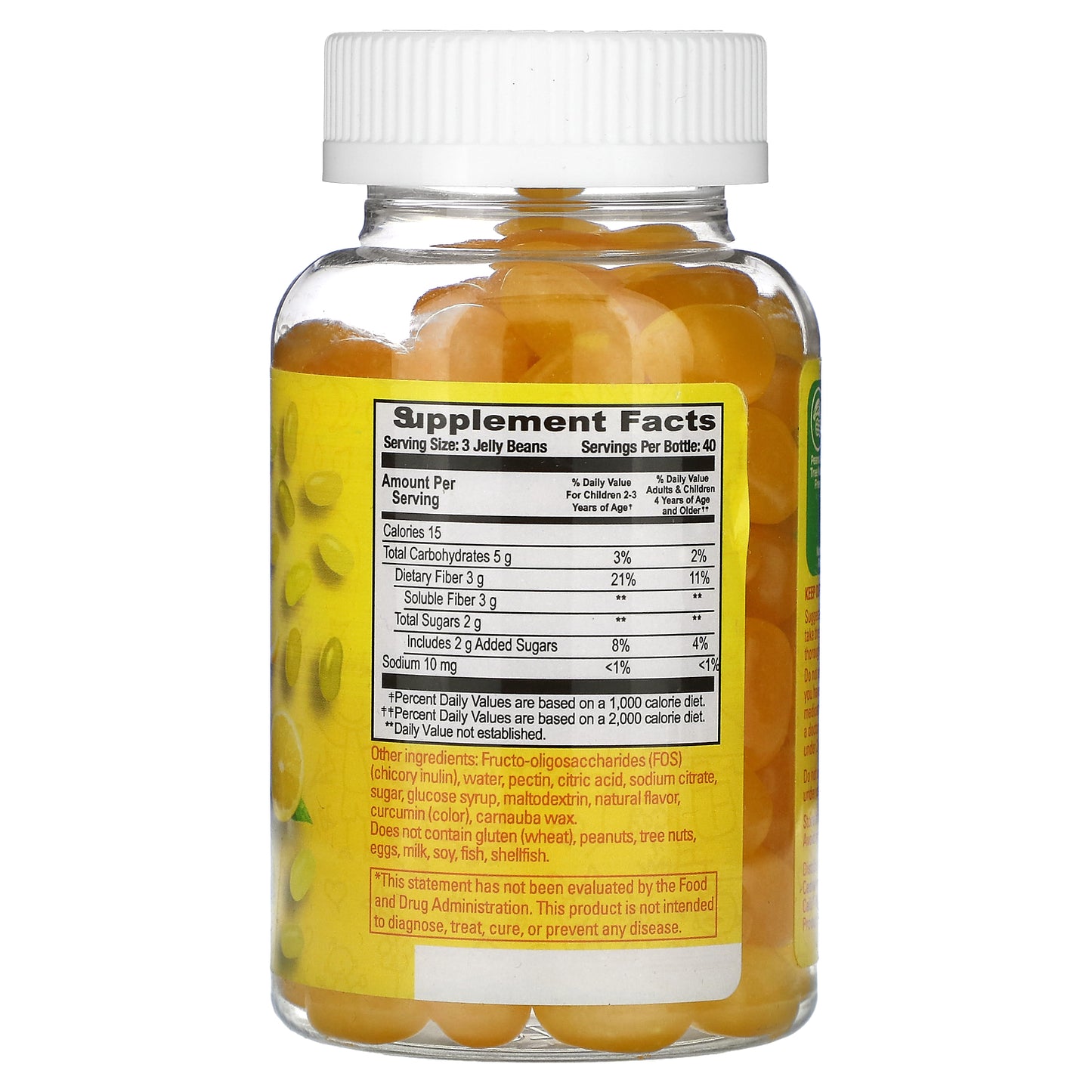 Human Beanz, Kids, Fiber Jelly Beans, Lemon Blast , 120 Jelly Beans