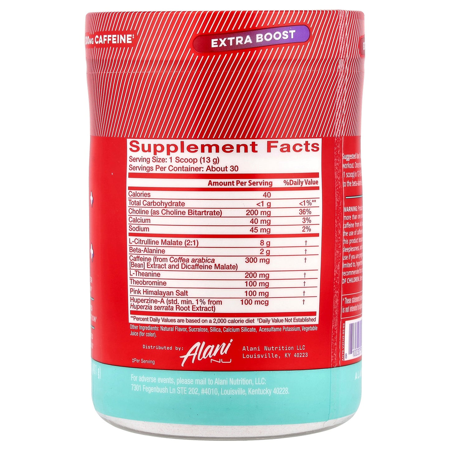 Alani Nu, Pre-Workout+, Cherry Slush, 14.1 oz (401 g)