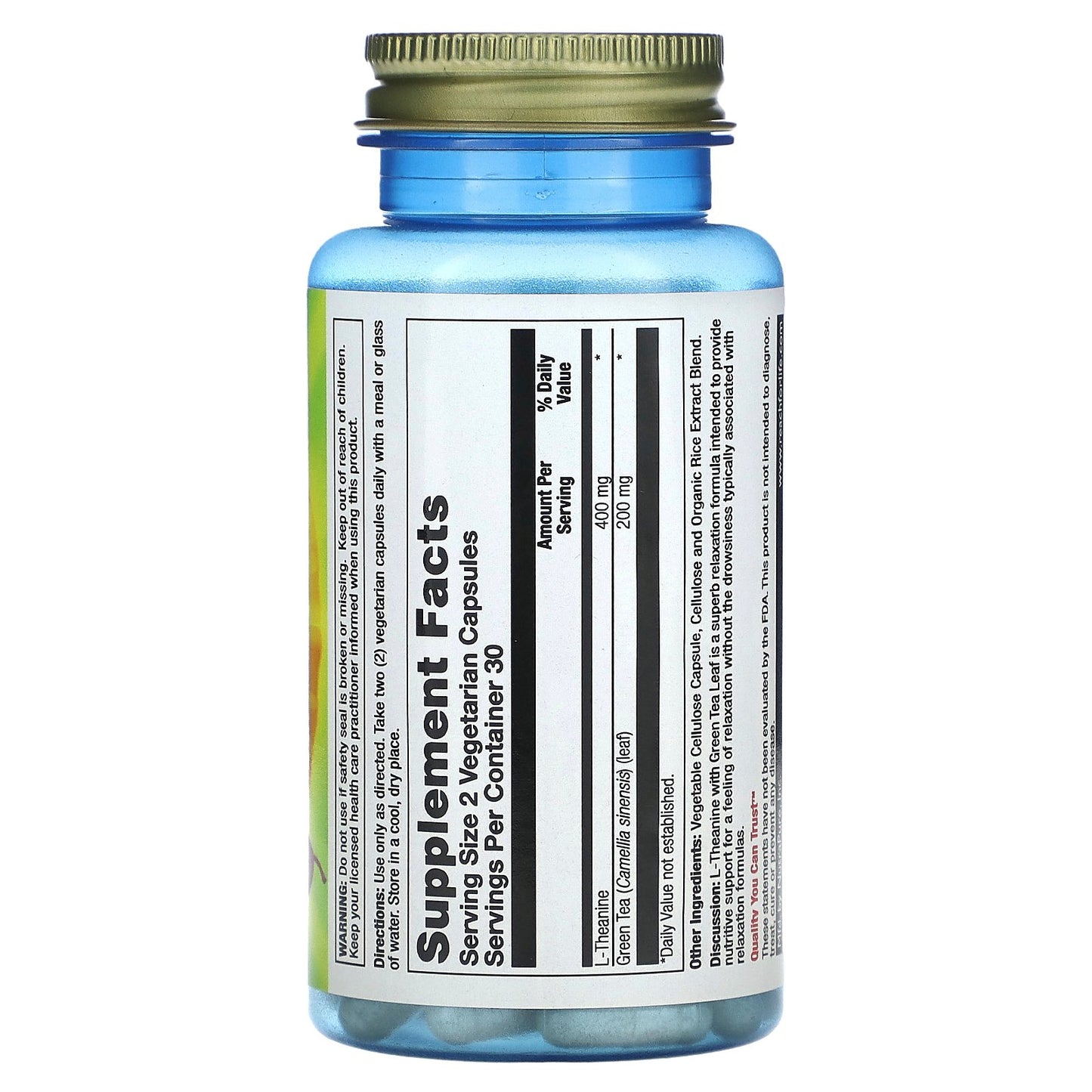 Nature's Life, L-Theanine, 60 Vegetarian Capsules