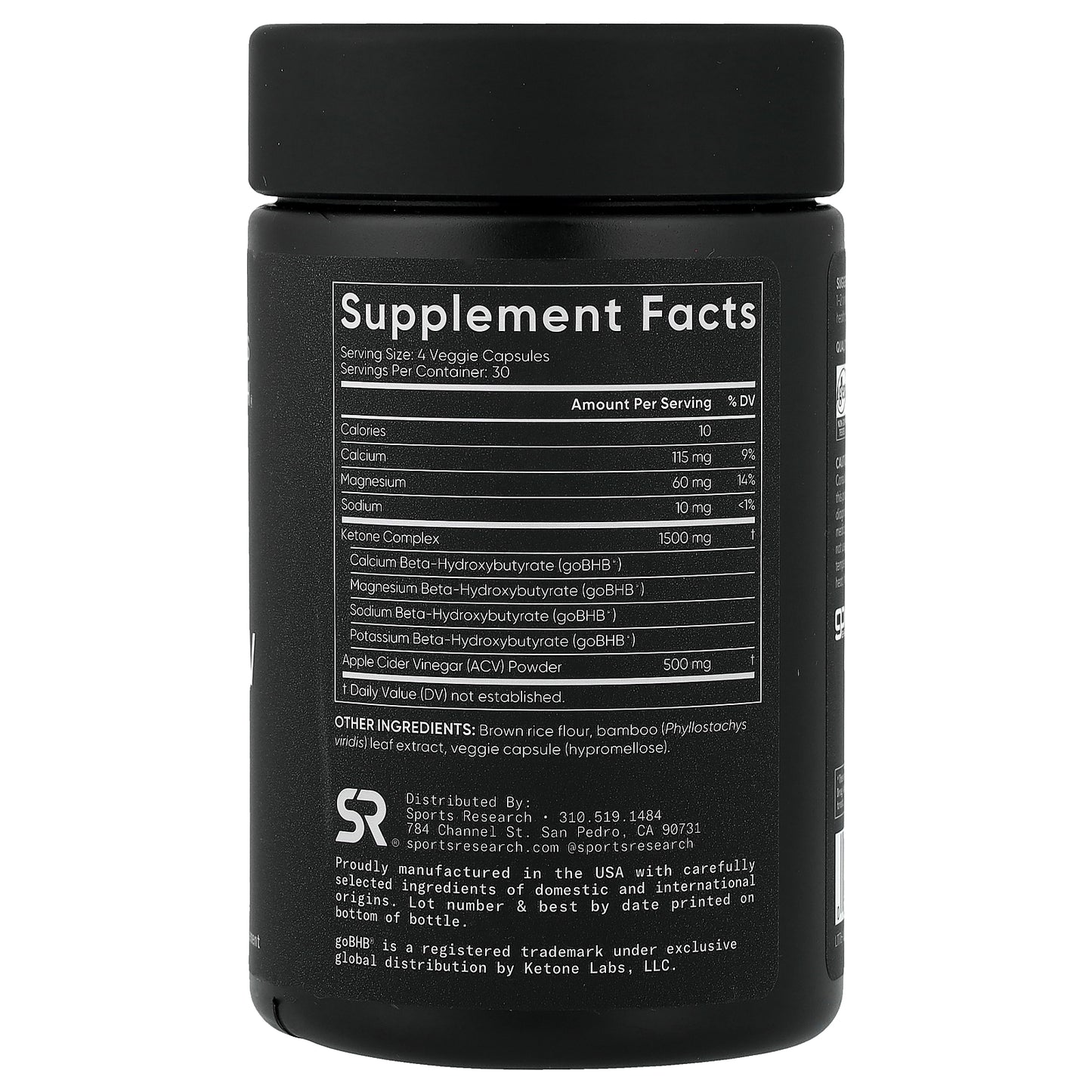 Sports Research, Keto + ACV, 120 Veggie Capsules