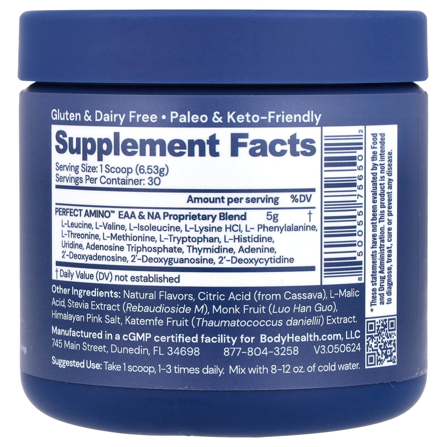 BodyHealth, Perfect Amino™, Strawberry, 6.9 oz (195.9 g)