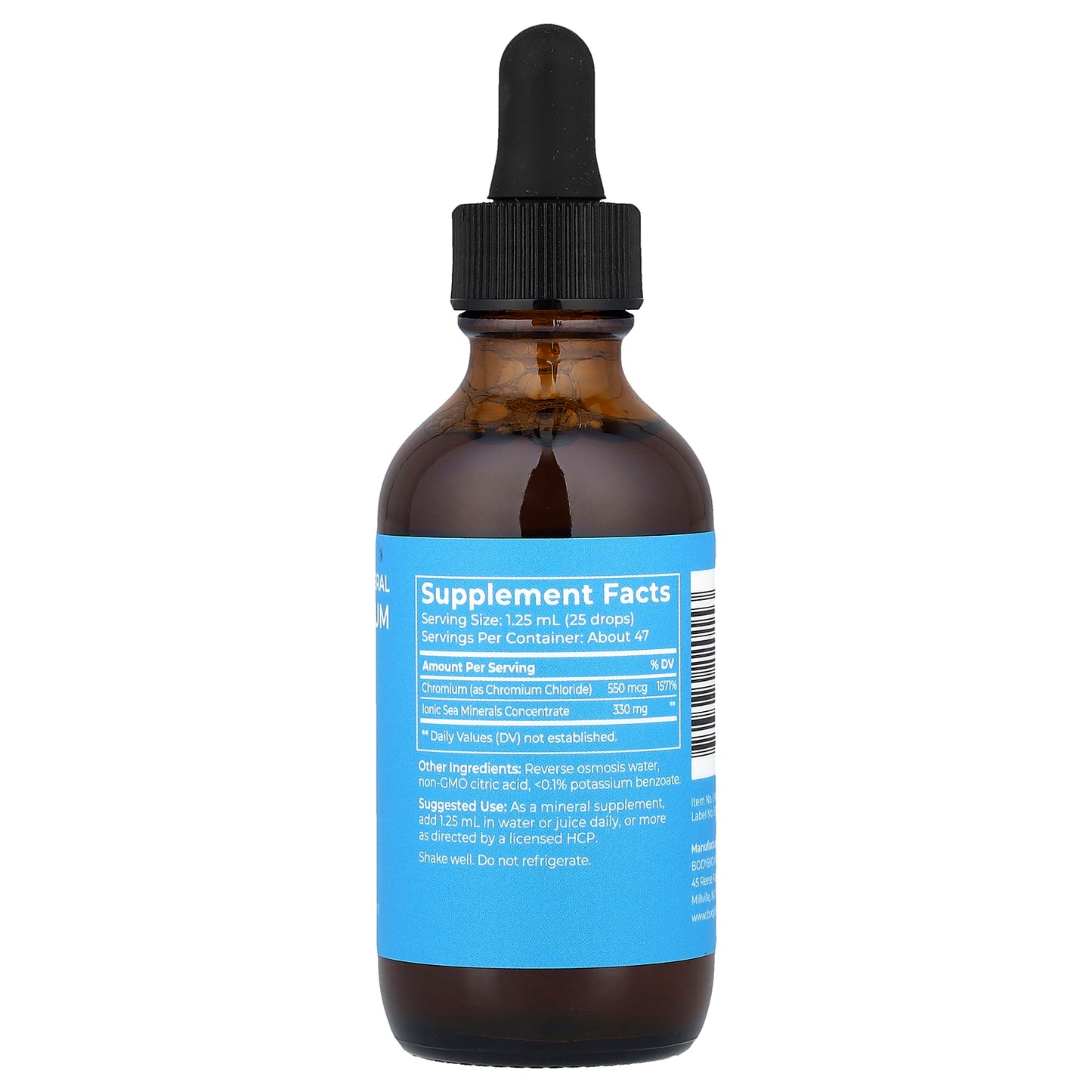 BodyBio, Liquid Mineral Chromium , 2 fl oz (59 ml)