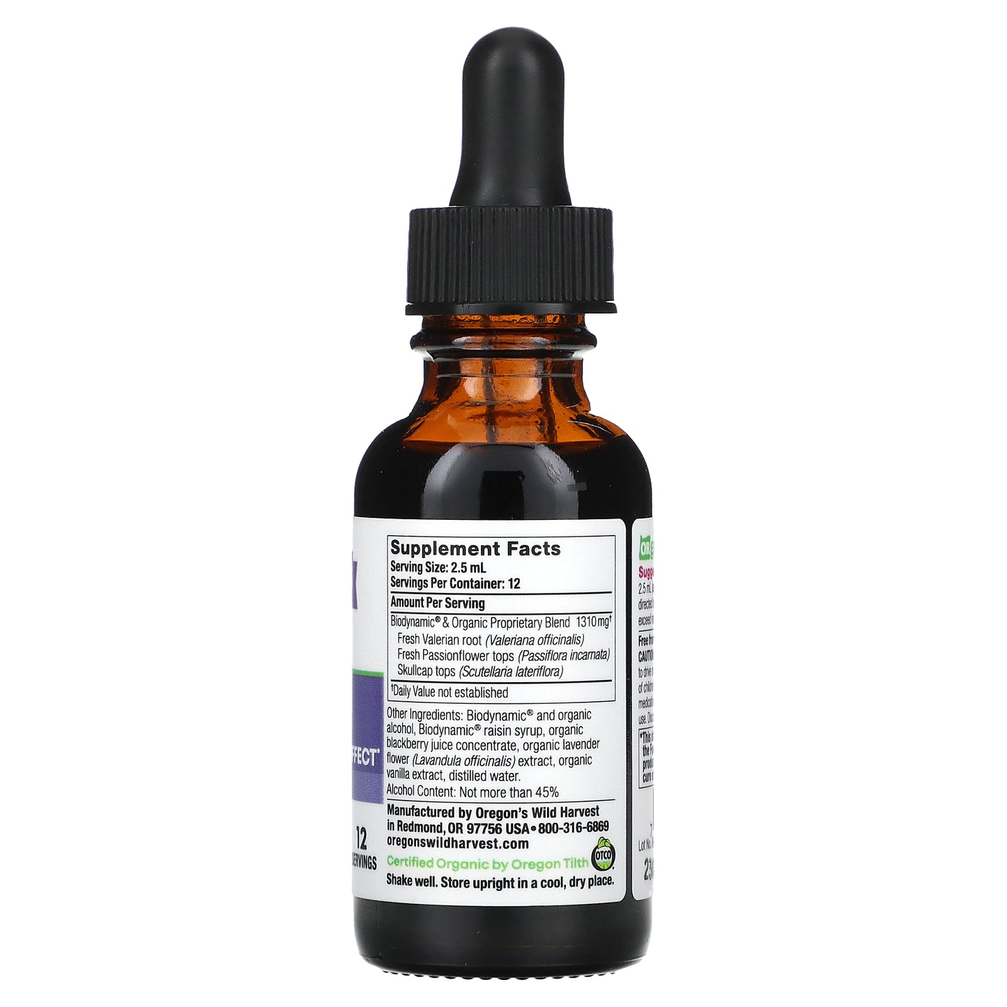 Oregon's Wild Harvest, Biodynamic, SawLogs, Vanilla + Lavender, 1 fl oz (30 ml)