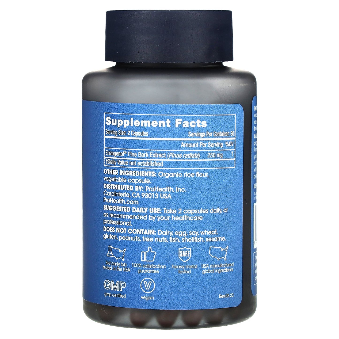 ProHealth Longevity, Enzogenol Pine Bark Extract, 60 Capsules (125 mg per Capsule)