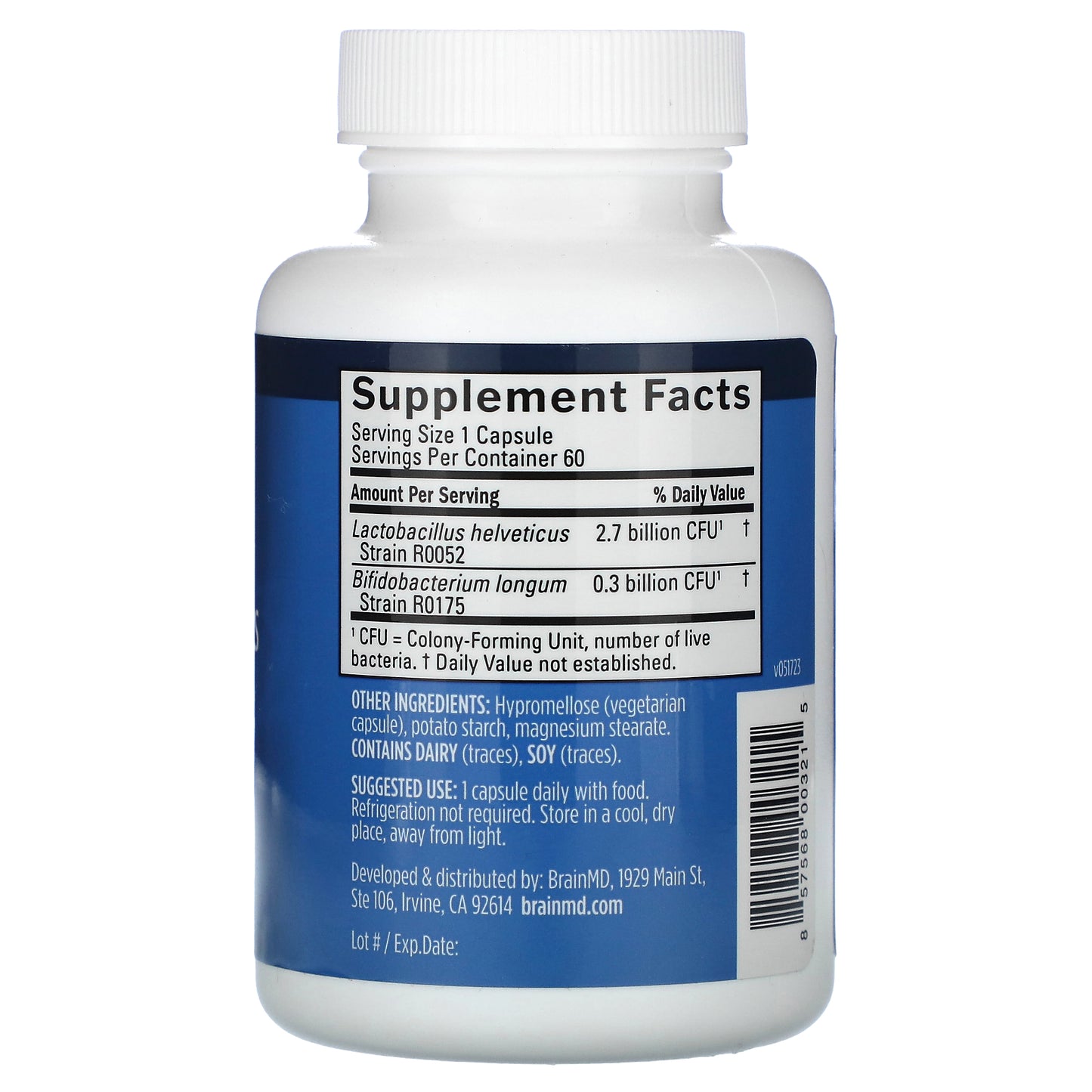 BrainMD, ProBrainBiotics, 60 Capsules