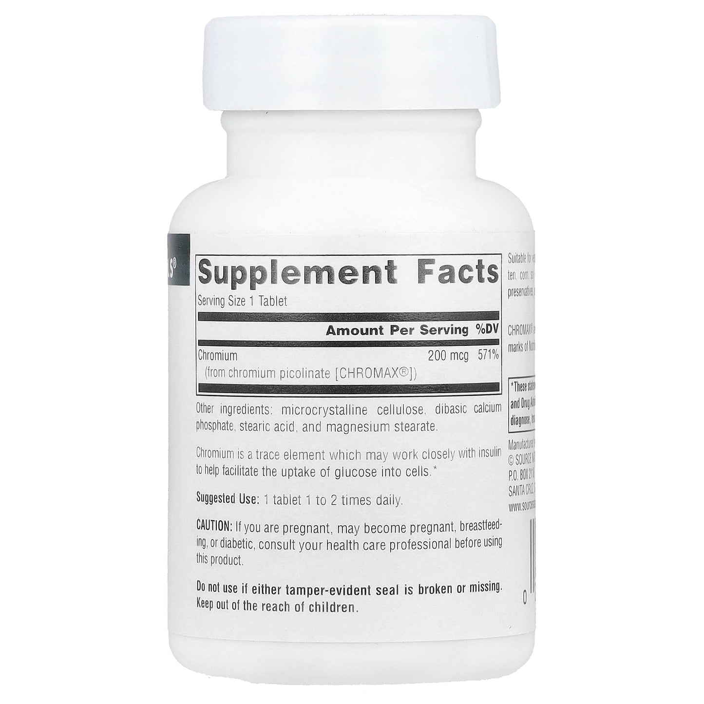 Source Naturals, Chromium Picolinate , 200 mcg, 120 Tablets