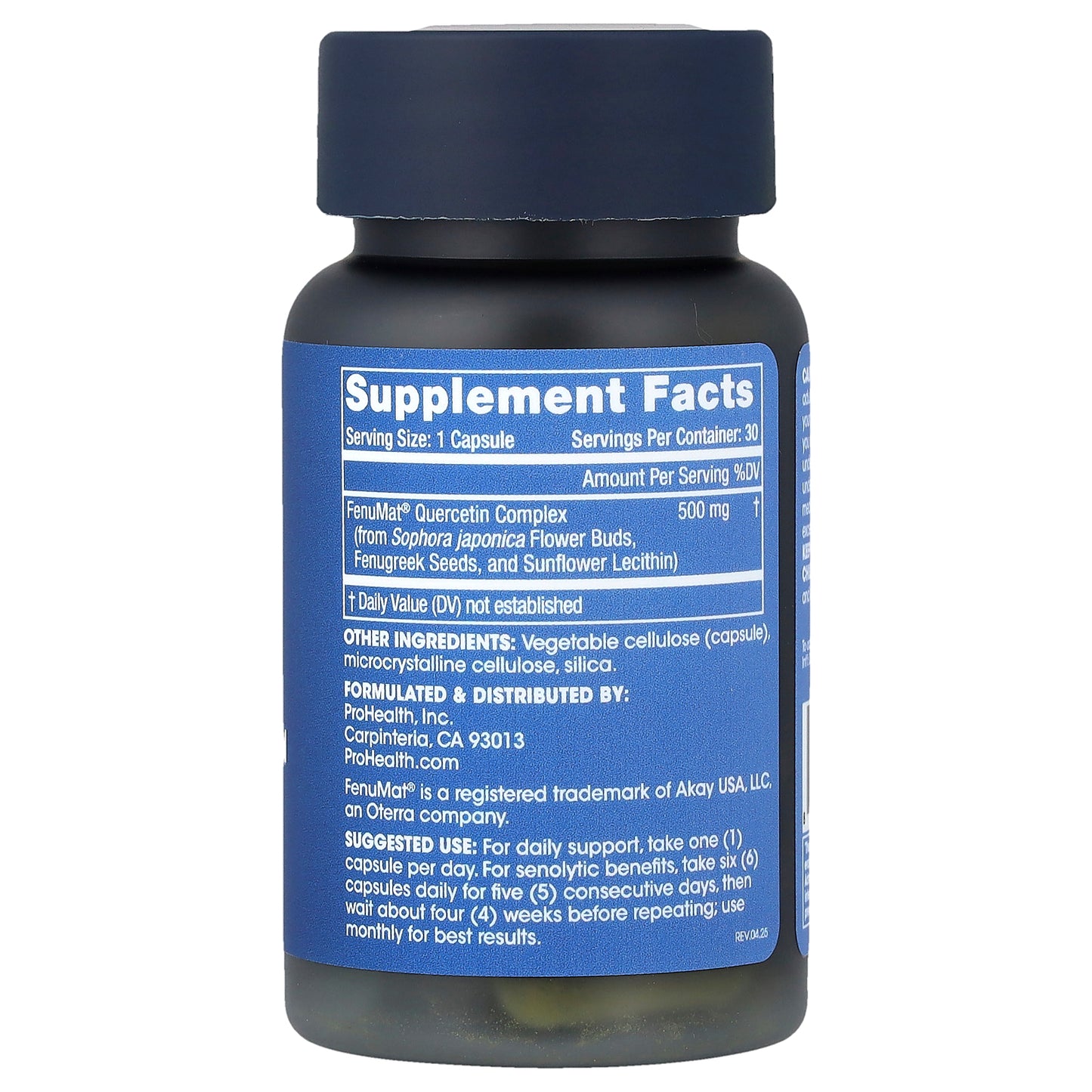 ProHealth Longevity, Pure Quercetin, 500 mg, 30 Capsules