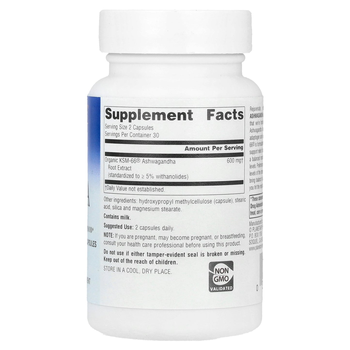 Planetary Herbals, KSM-66® Ashwagandha Root Extract, 60 Vegetarian Capsules (300 mg per Capsule)