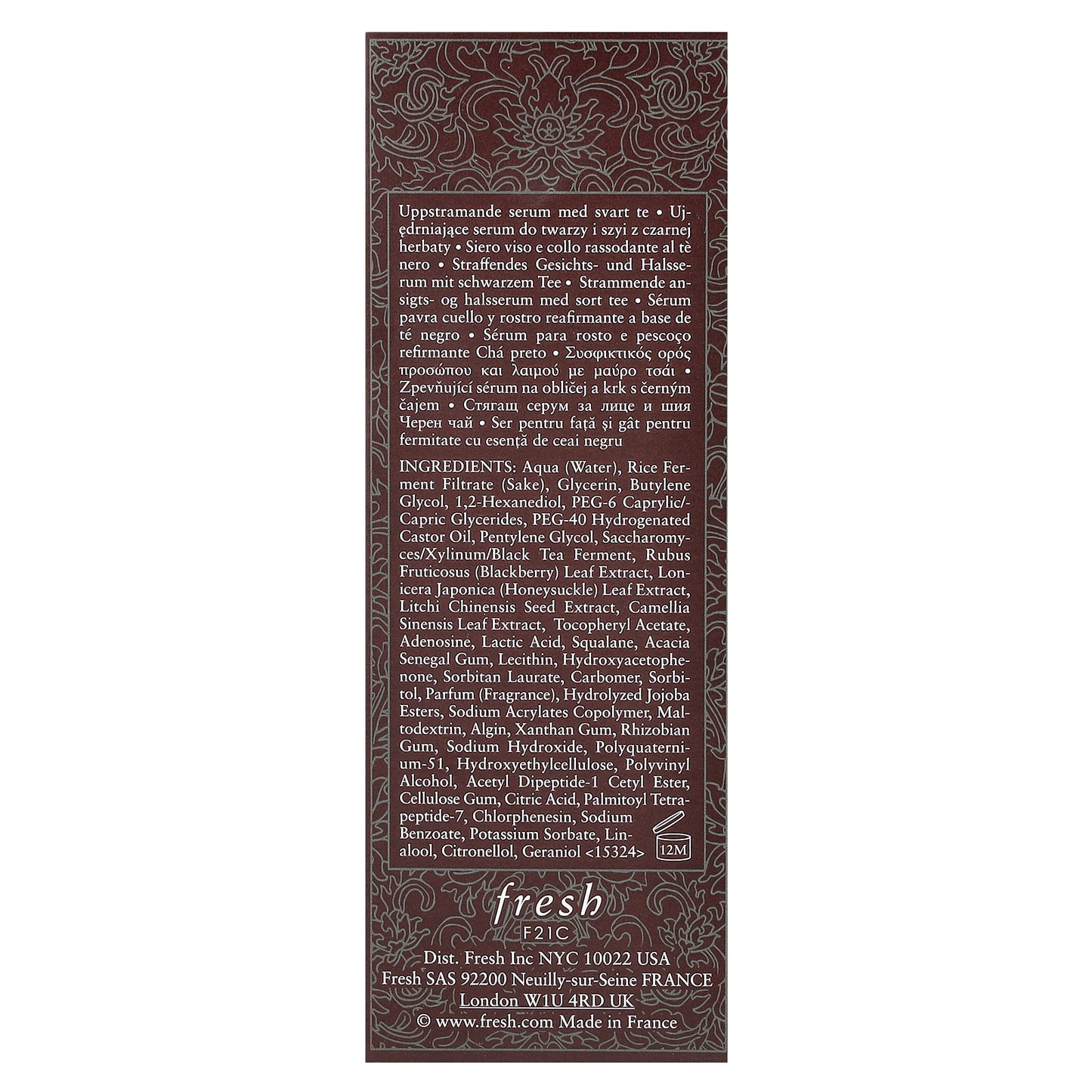 Fresh, Black Tea Firming Corset Serum, 1 fl oz (30 ml)