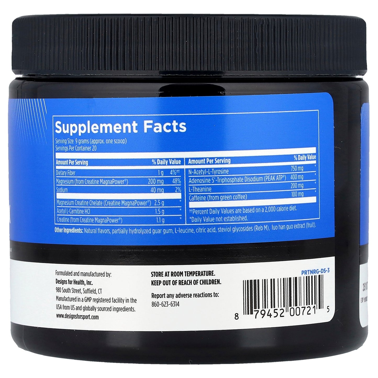 Designs For Health, Designs for Sport®, Workout Complex, Strawberry, 6.3 oz (180 g)