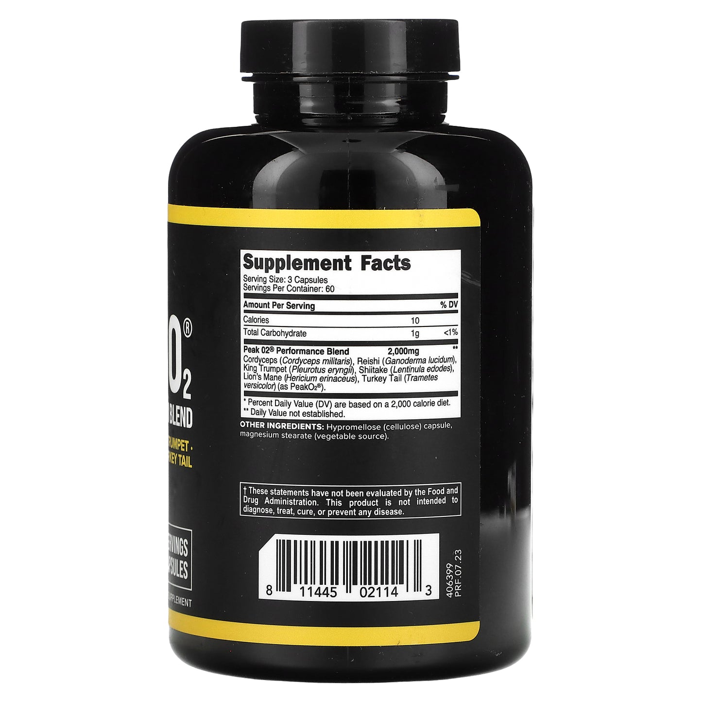 Primaforce, Peak O2, Ultimate Mushroom Blend, 180 Capsules (666 mg per Capsule)