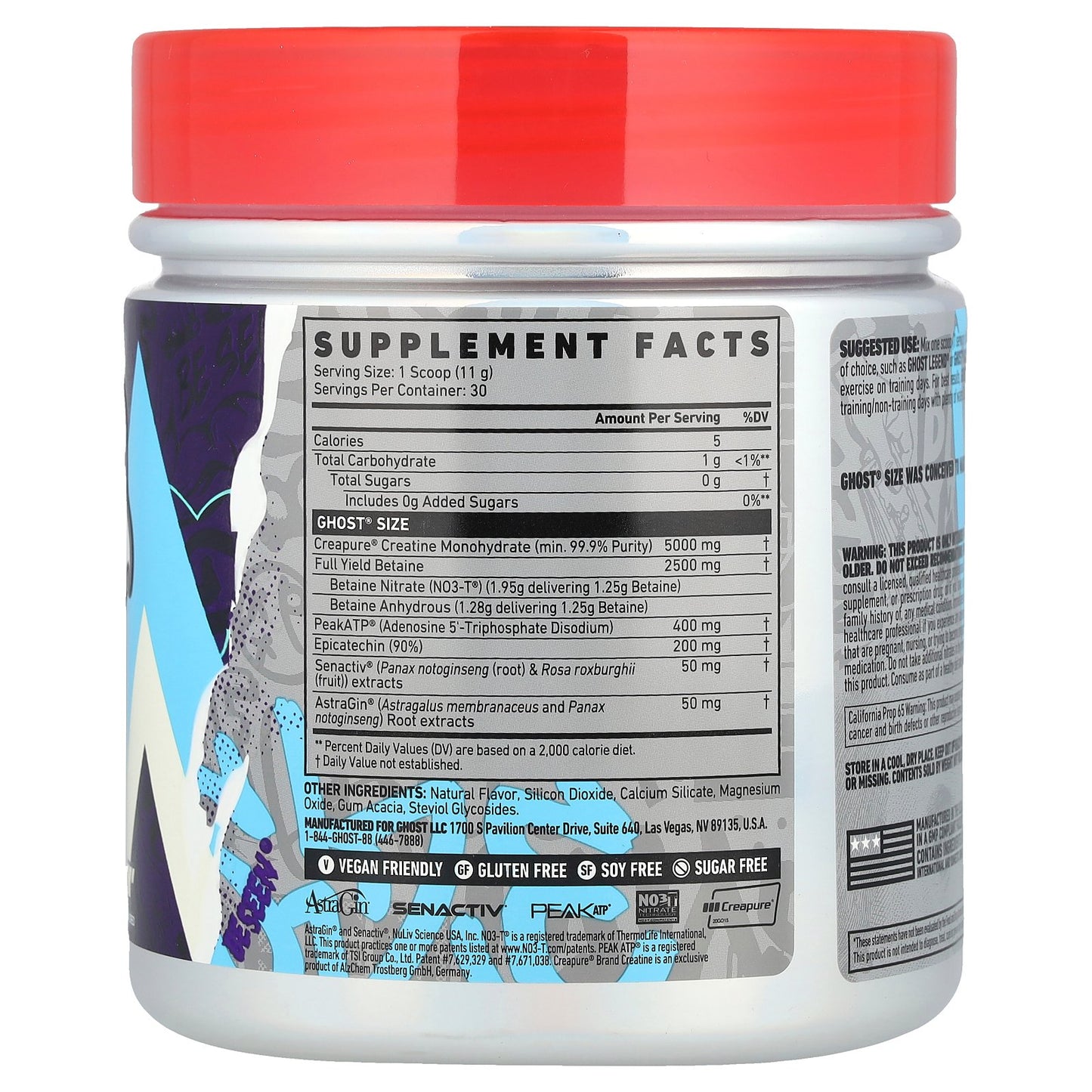 Ghost, Size, Muscle Builder, 'Natty', 11.6 oz (330 g)