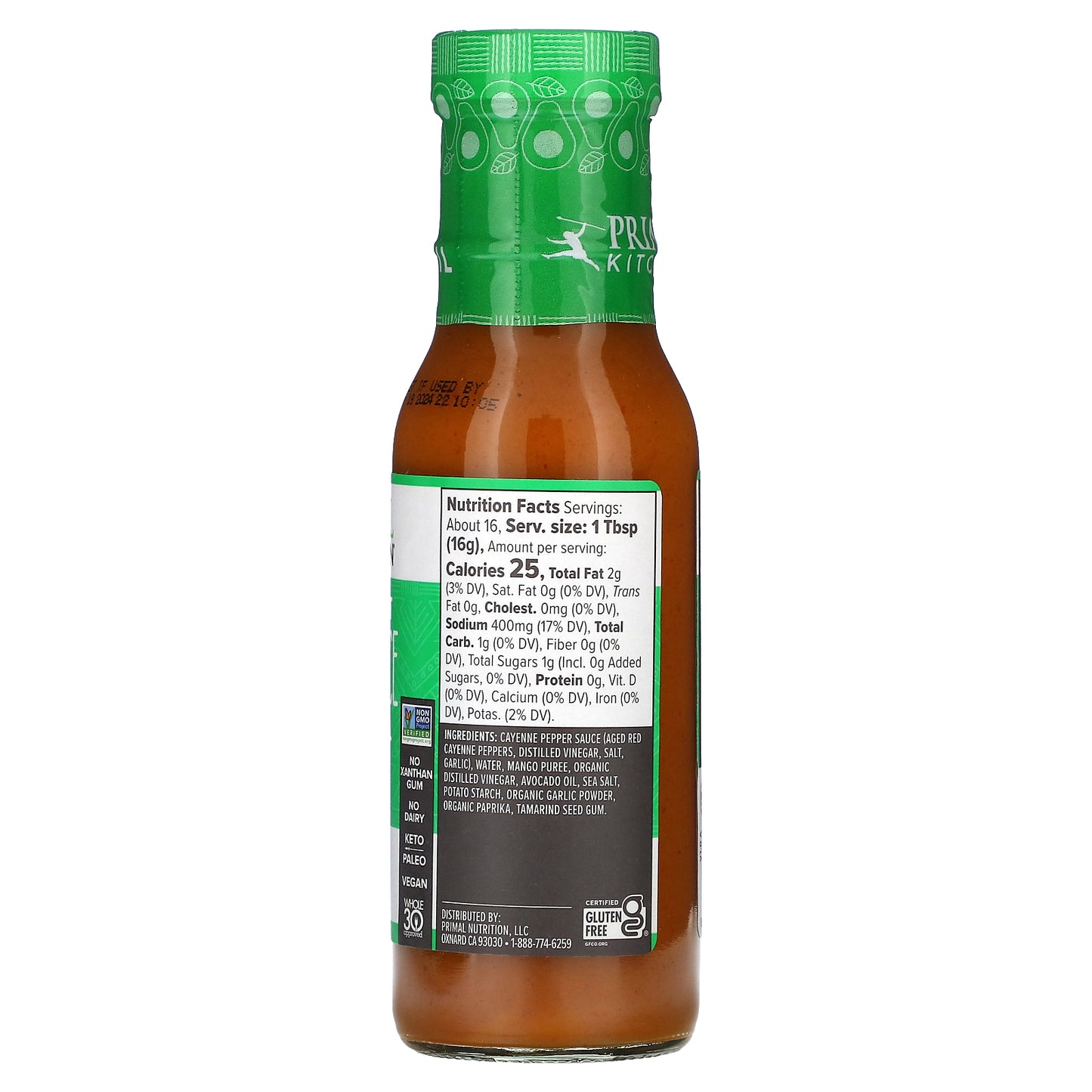 Primal Kitchen, Buffalo Sauce, Mild & Sweet, 8.5 oz (241 g)