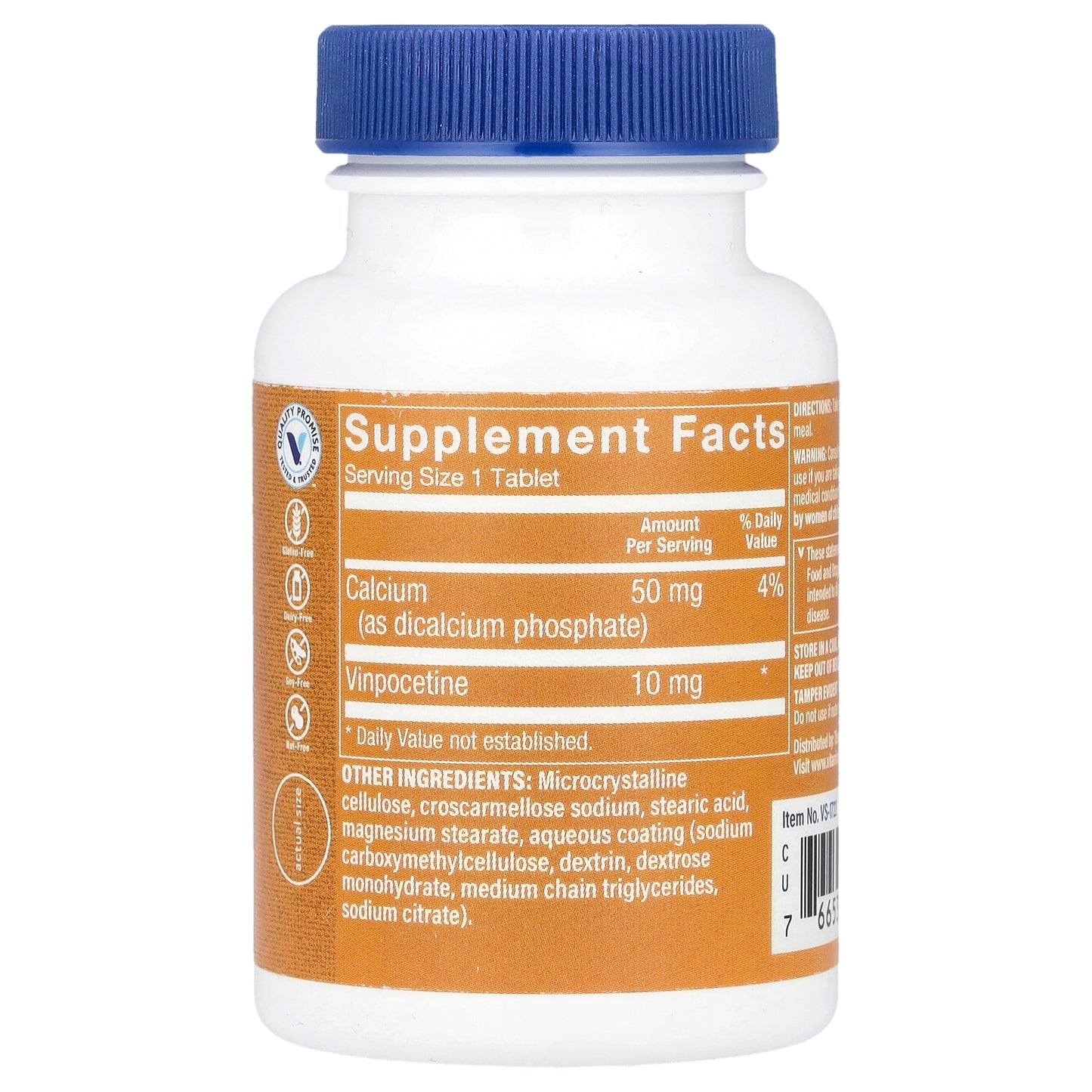 The Vitamin Shoppe, Vinpocetine, 10 mg, 120 Tablets