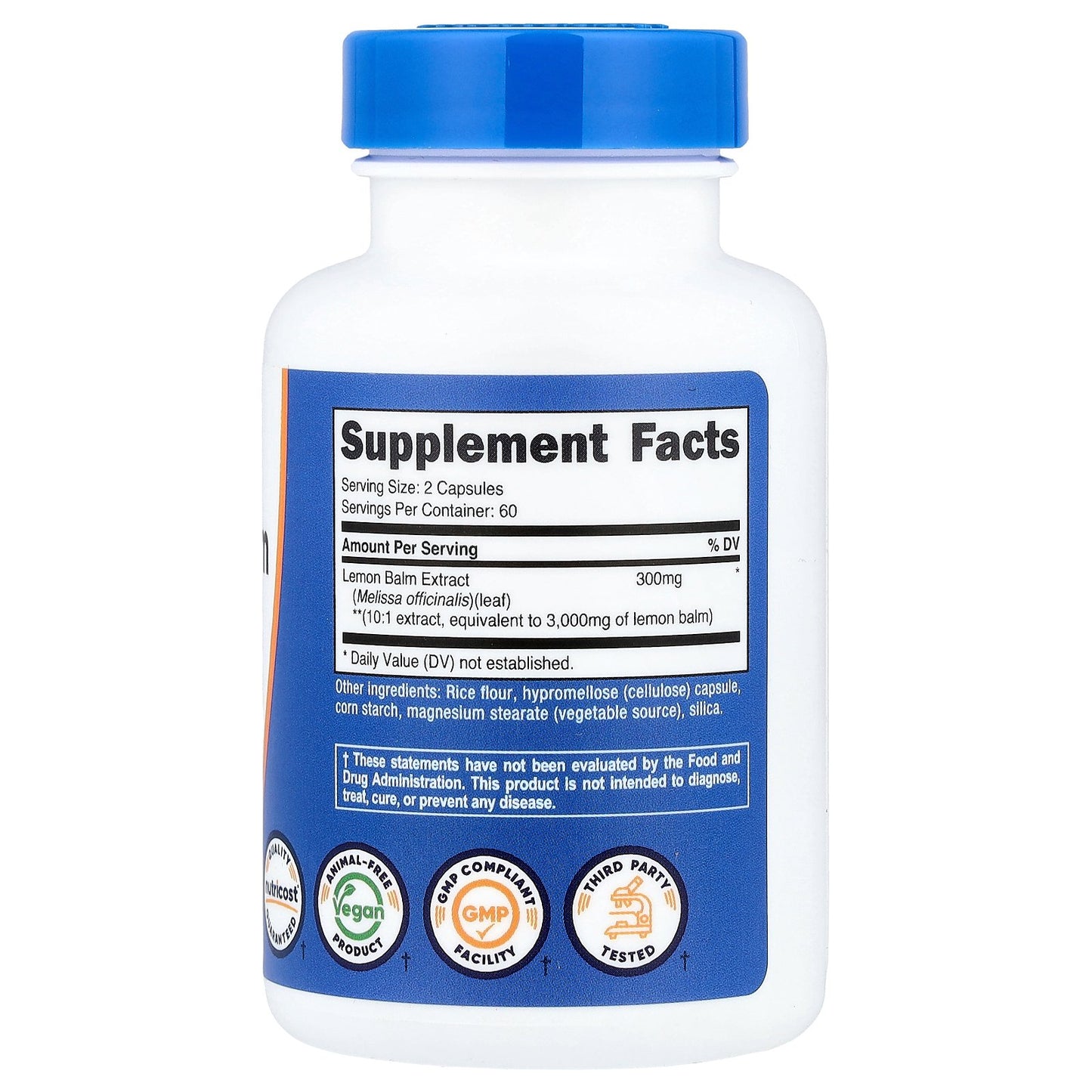 Nutricost, Lemon Balm, 120 Capsules (150 mg per Capsule)