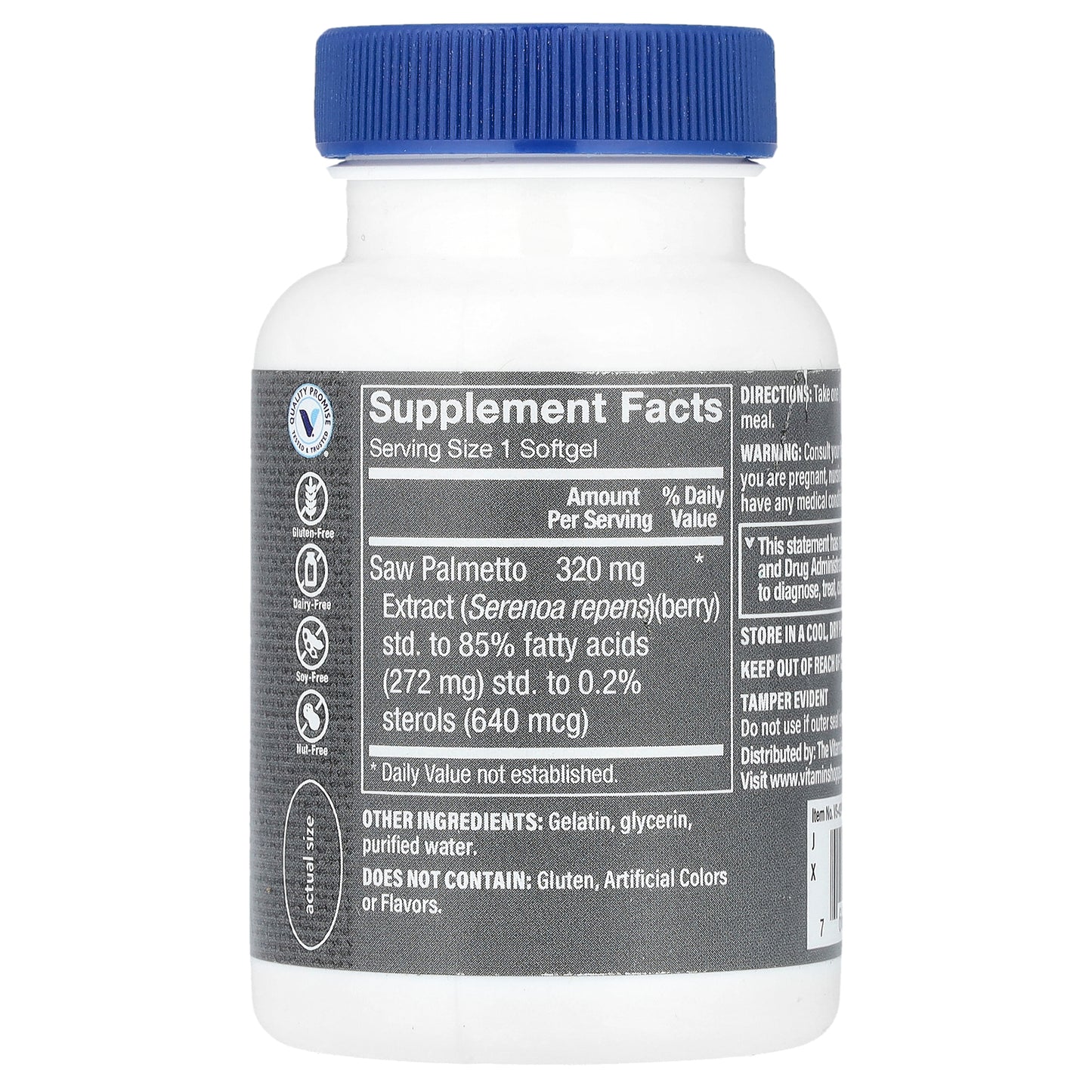 The Vitamin Shoppe, Men's Saw Palmetto, 320 mg, 100 Softgels