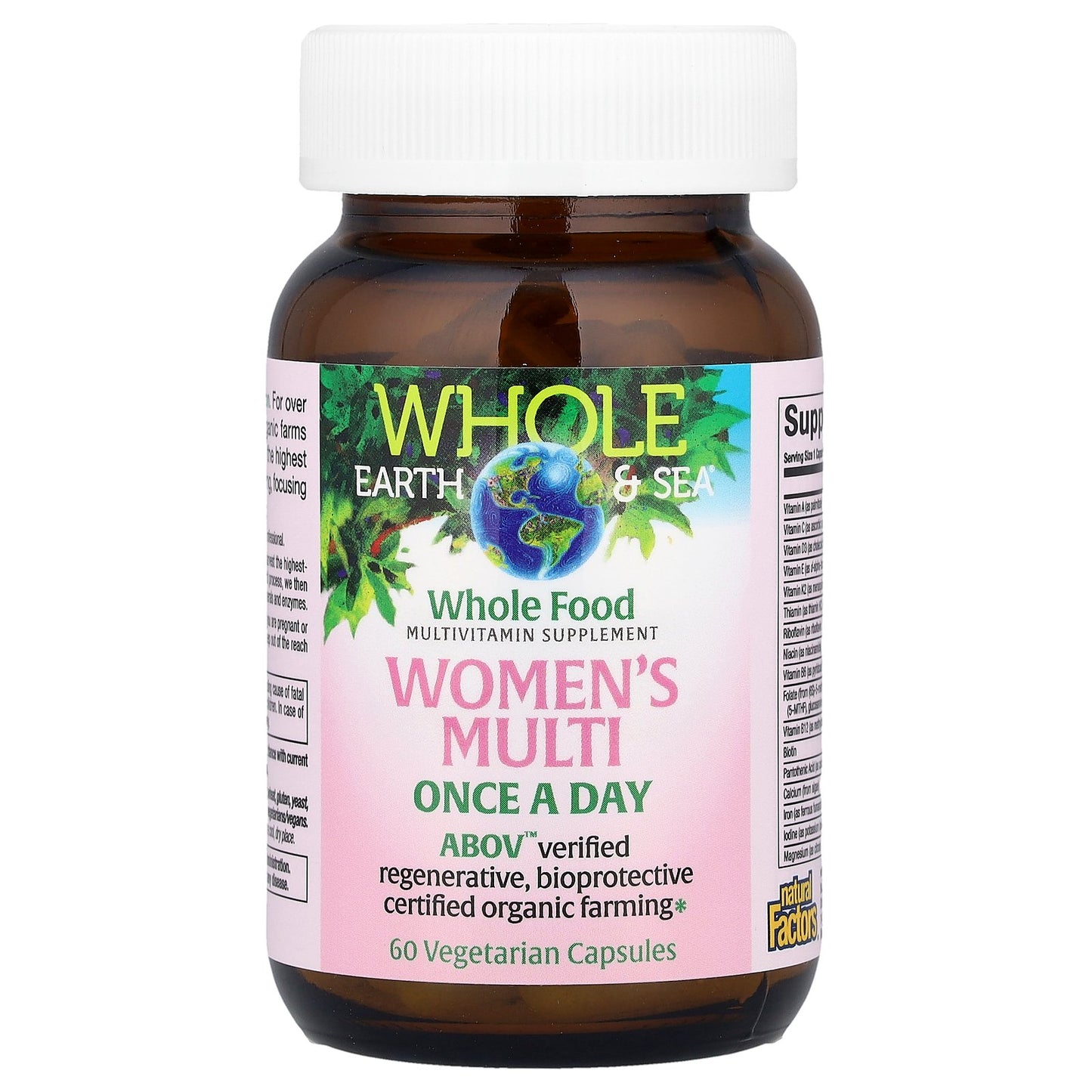 Natural Factors, Whole Earth & Sea®, Women's Multi, 60 Vegetarian Capsules