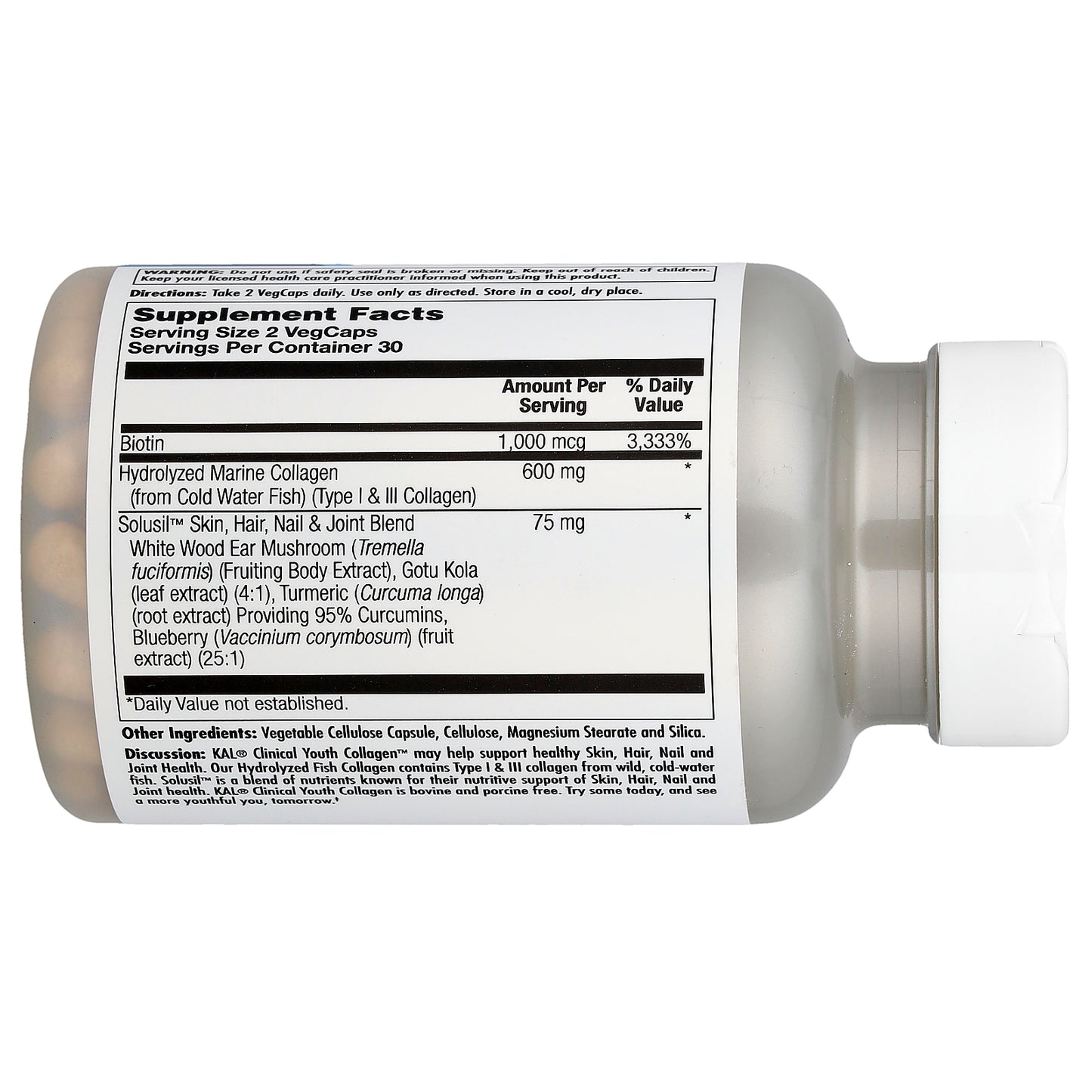 KAL, Clinical Youth Collagen™, 60 VegCaps