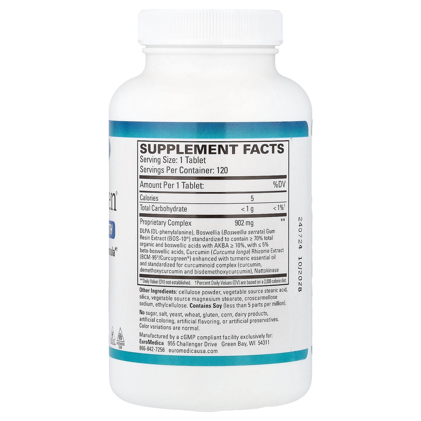 EuroMedica, Curaphen®, 120 Tablets