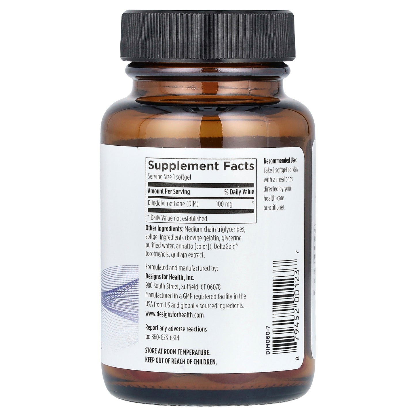 Designs For Health, DIM-Evail™, 100 mg, 60 Softgels