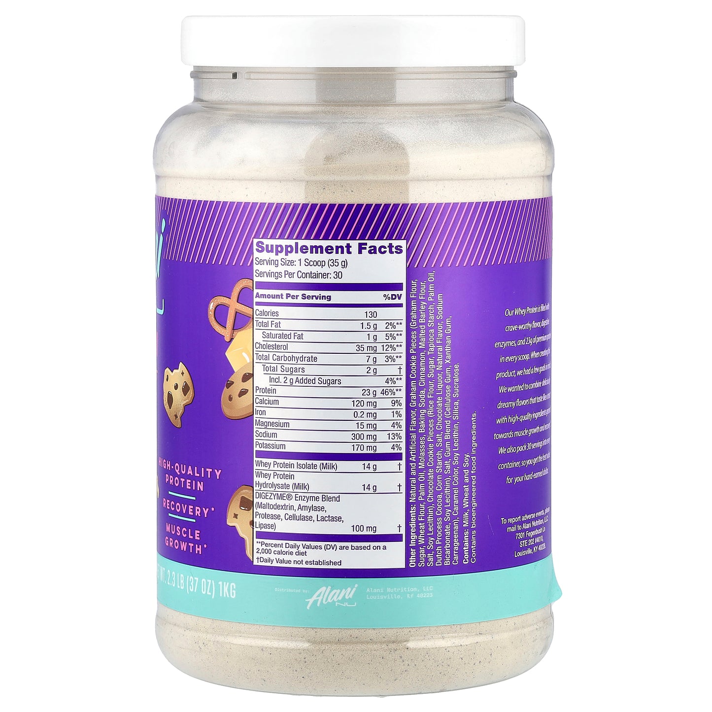 Alani Nu, Whey Protein, Munchies™, 2.3 lb (1 kg)