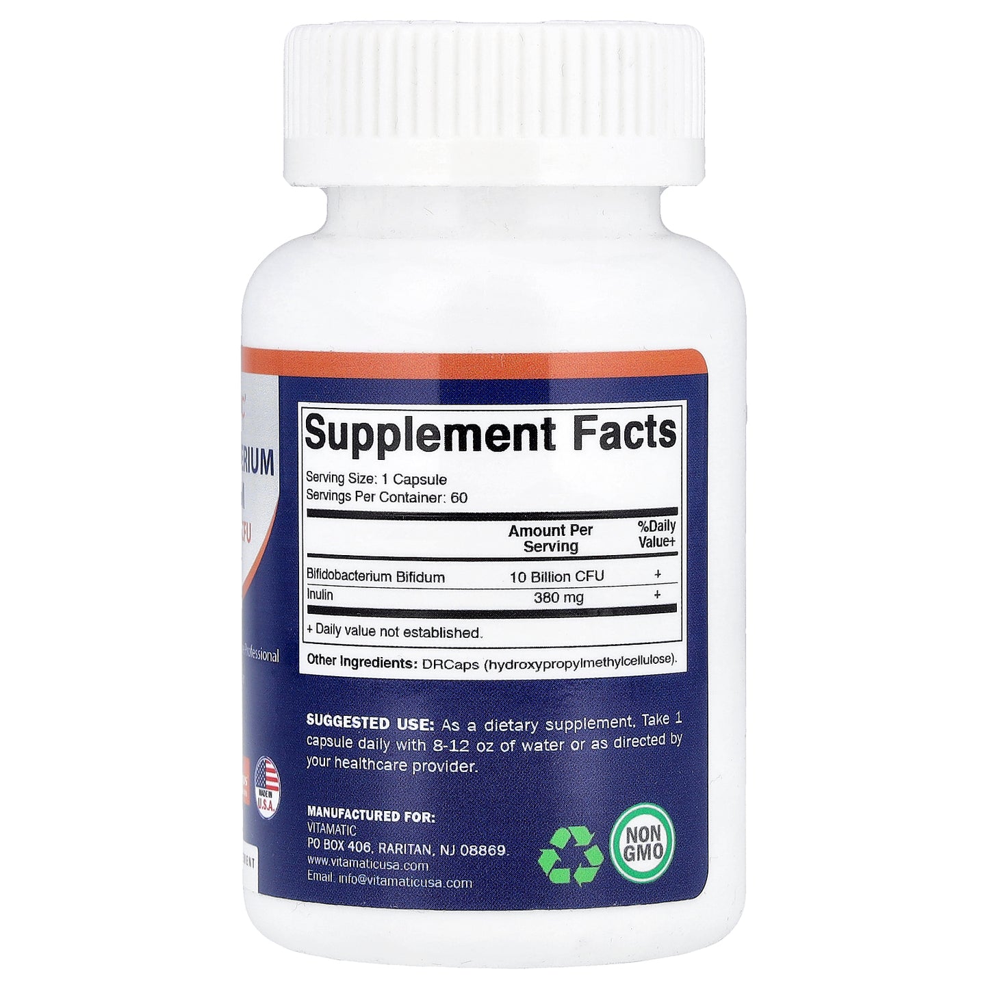 Vitamatic, Bifidobacterium Bifidum, 60 DRcaps® Hypromellose Capsules