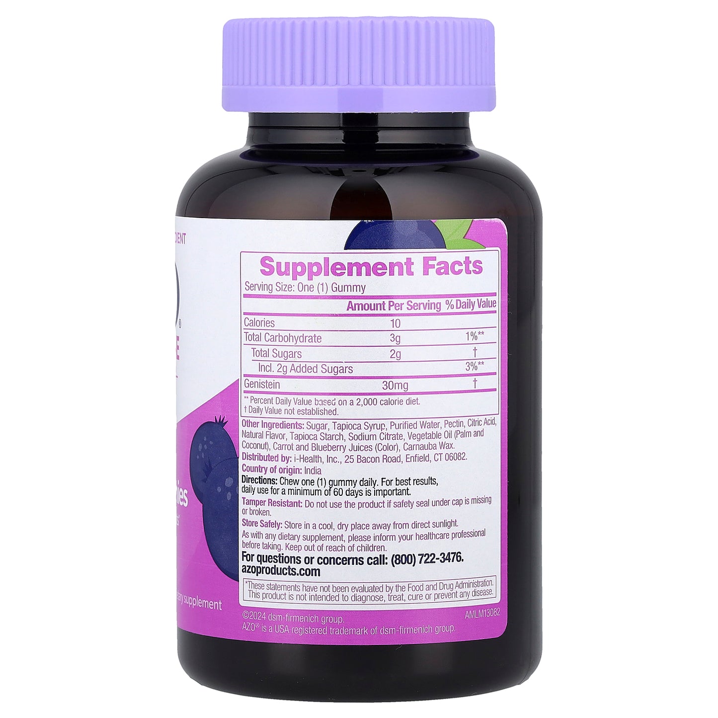 AZO, Menopause Relief, Daytime Gummies, Cooling Blackcurrant, 30 Gummies