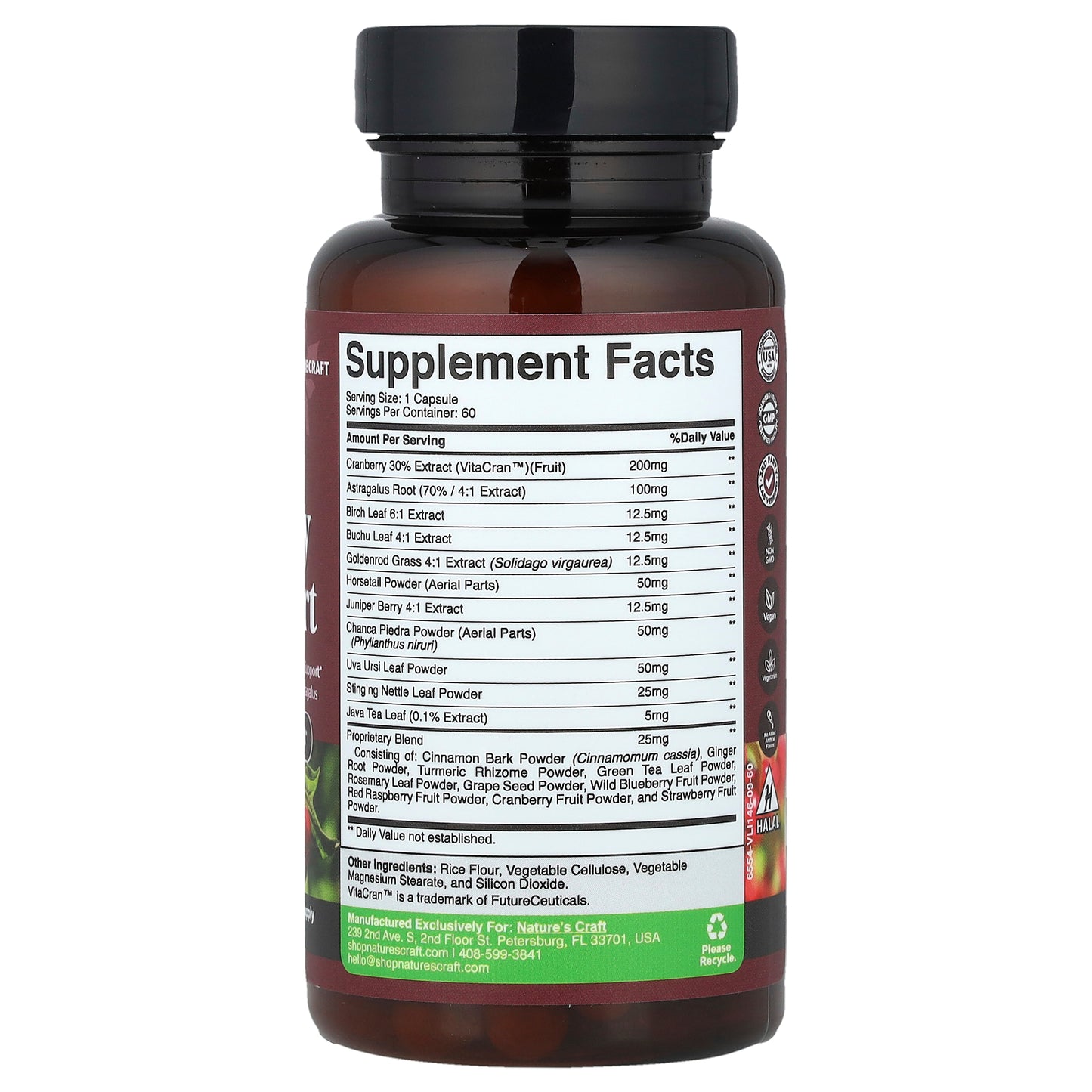 Nature's Craft, Kidney Support, 60 Capsules