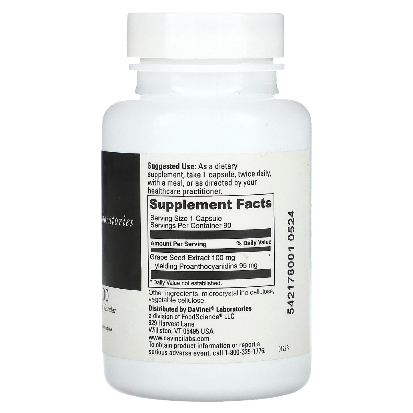 DaVinci Laboratories, Grape Seed-100, 100 mg, 90 Capsules