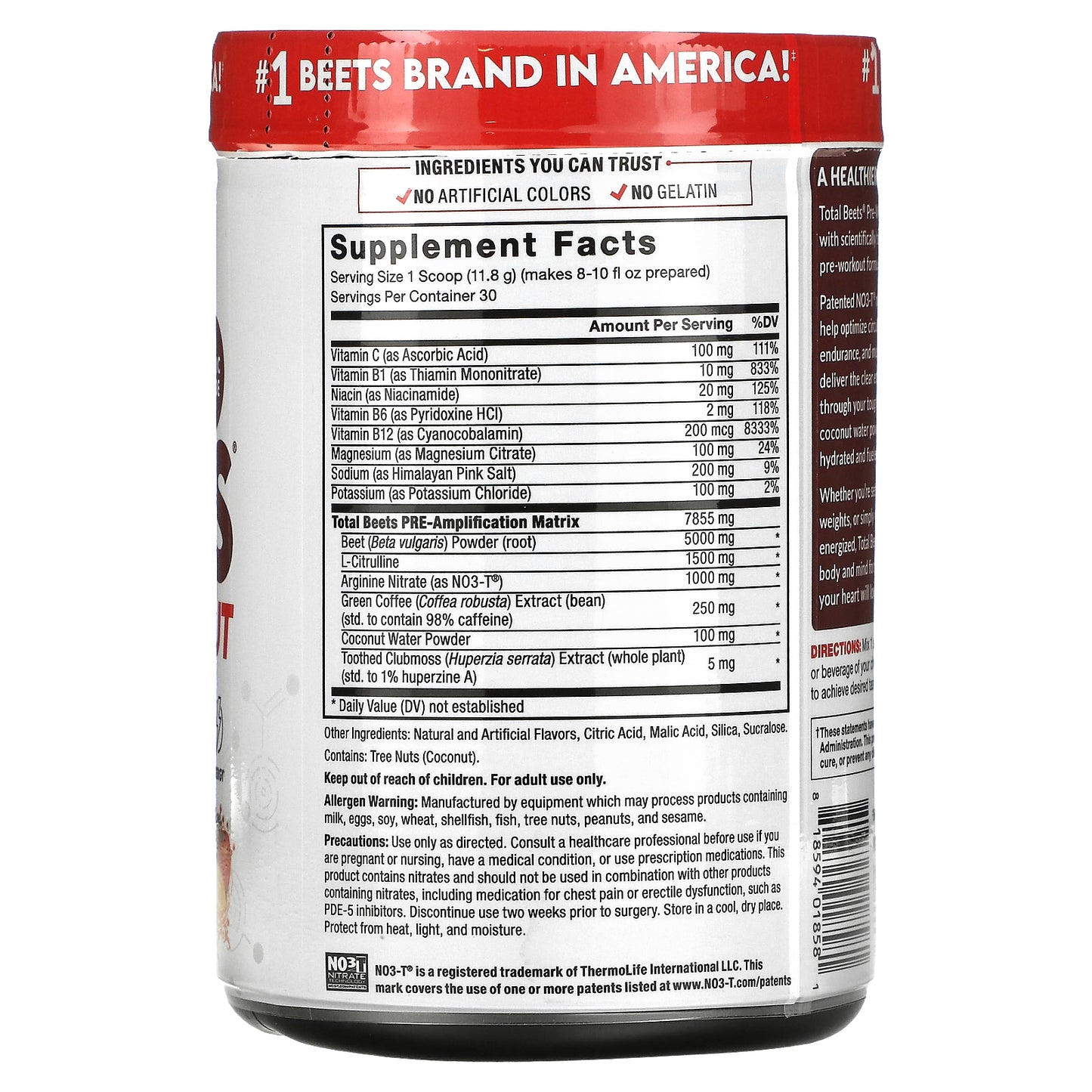 Force Factor, Total Beets®, Pre-Workout, Fruit Punch, 12.5 oz (354 g)