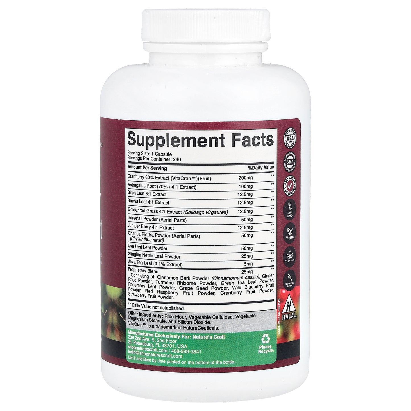 Nature's Craft, Kidney Support, 240 Capsules
