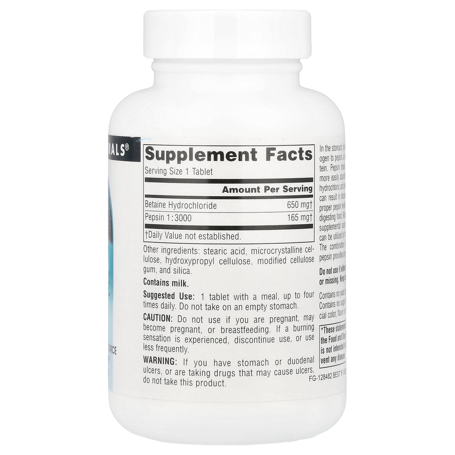 Source Naturals, Betaine HCI, 90 Tablets