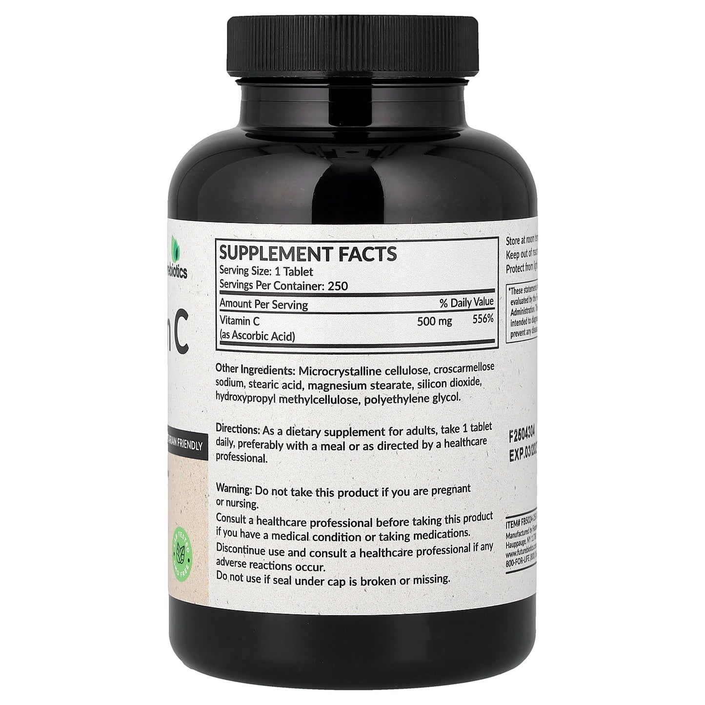 Futurebiotics, Vitamin C, 500 mg, 250 Tablets